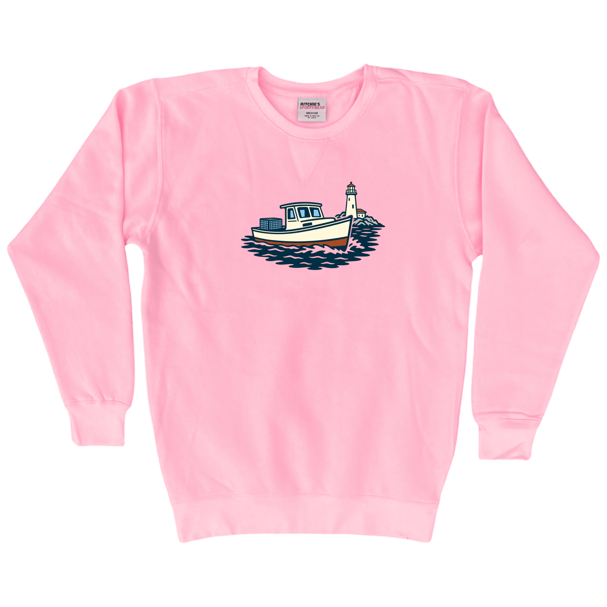 Cape Cod Clothing Company Lobster Boat Fleece Crewneck Sweatshirt