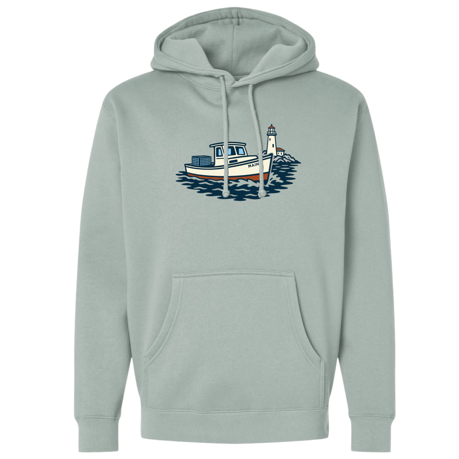 Cape Cod Clothing Company Maine Lobster Boat Midweight Fleece Hoodie