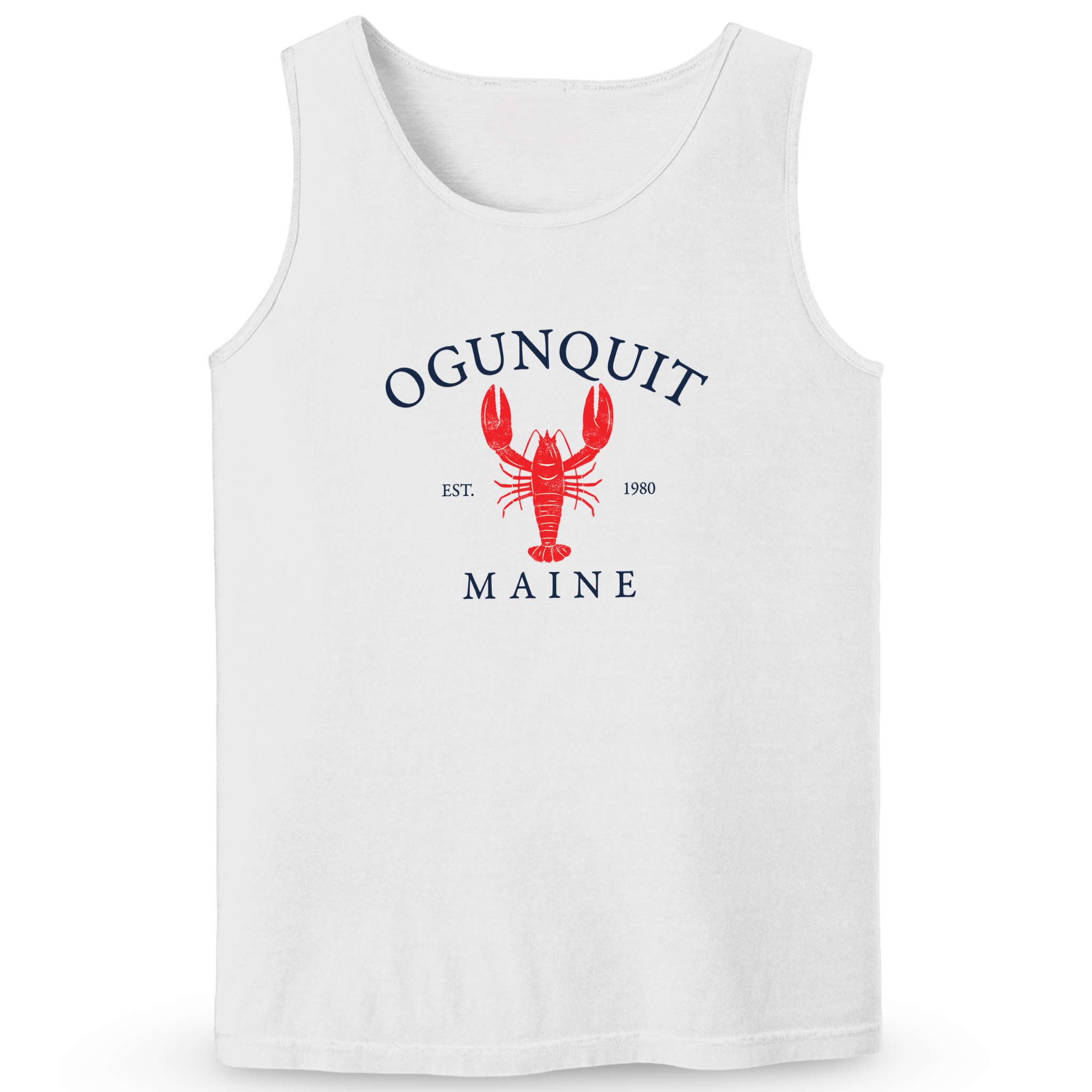 Cape Cod Clothing Company Ogunquit Vintage Lobster Soft Cotton Tank Top