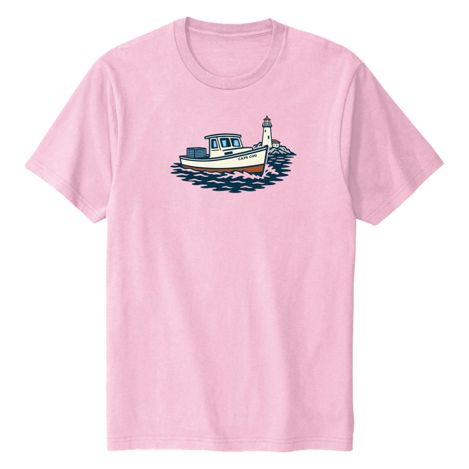 Cape Cod Clothing Company Cape Cod Lobster Boat Soft Cotton T-Shirt