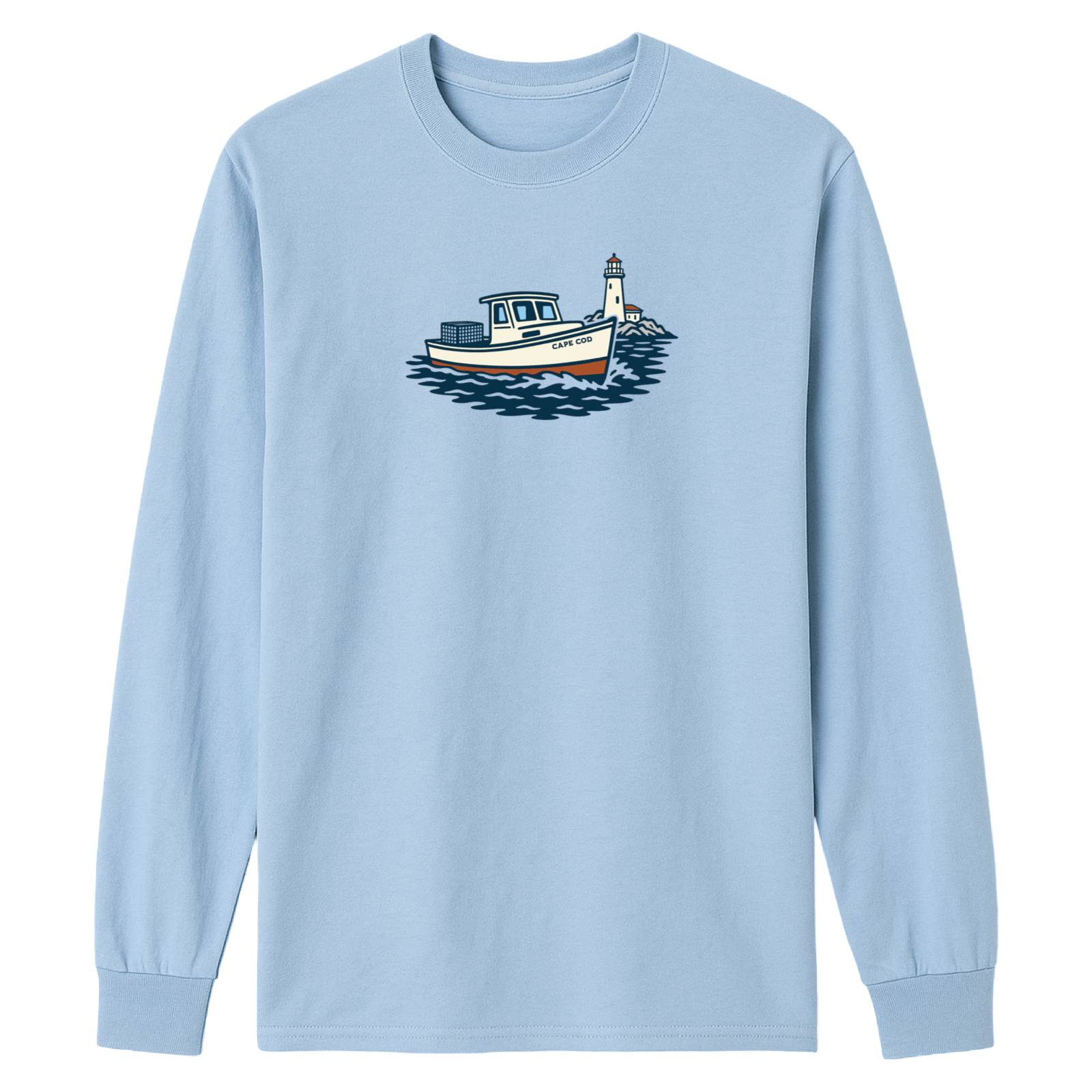 Cape Cod Clothing Company Cape Cod Lobster Boat Essential Long Sleeve Tee