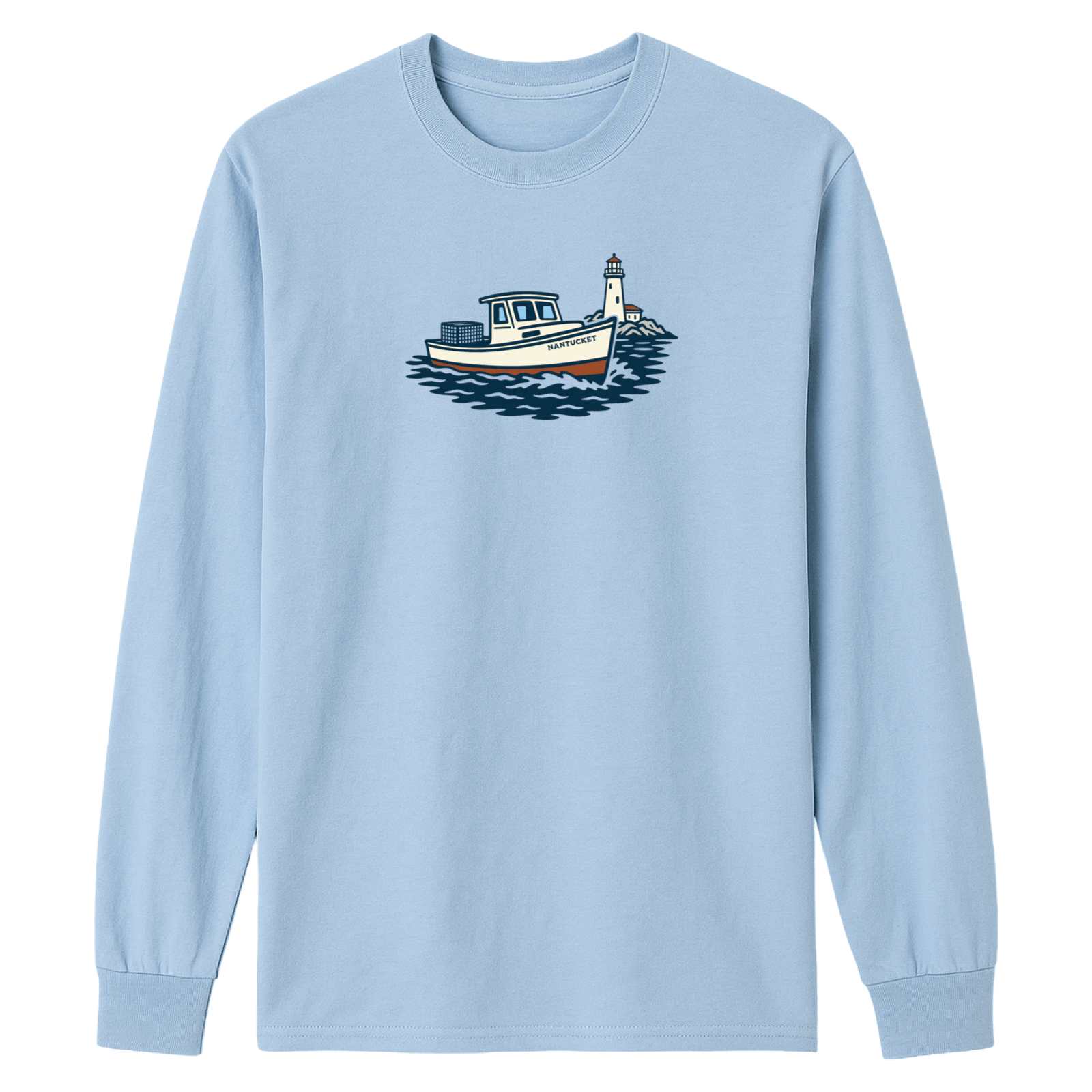 Cape Cod Clothing Company Nantucket Lobster Boat Essential Long Sleeve Tee