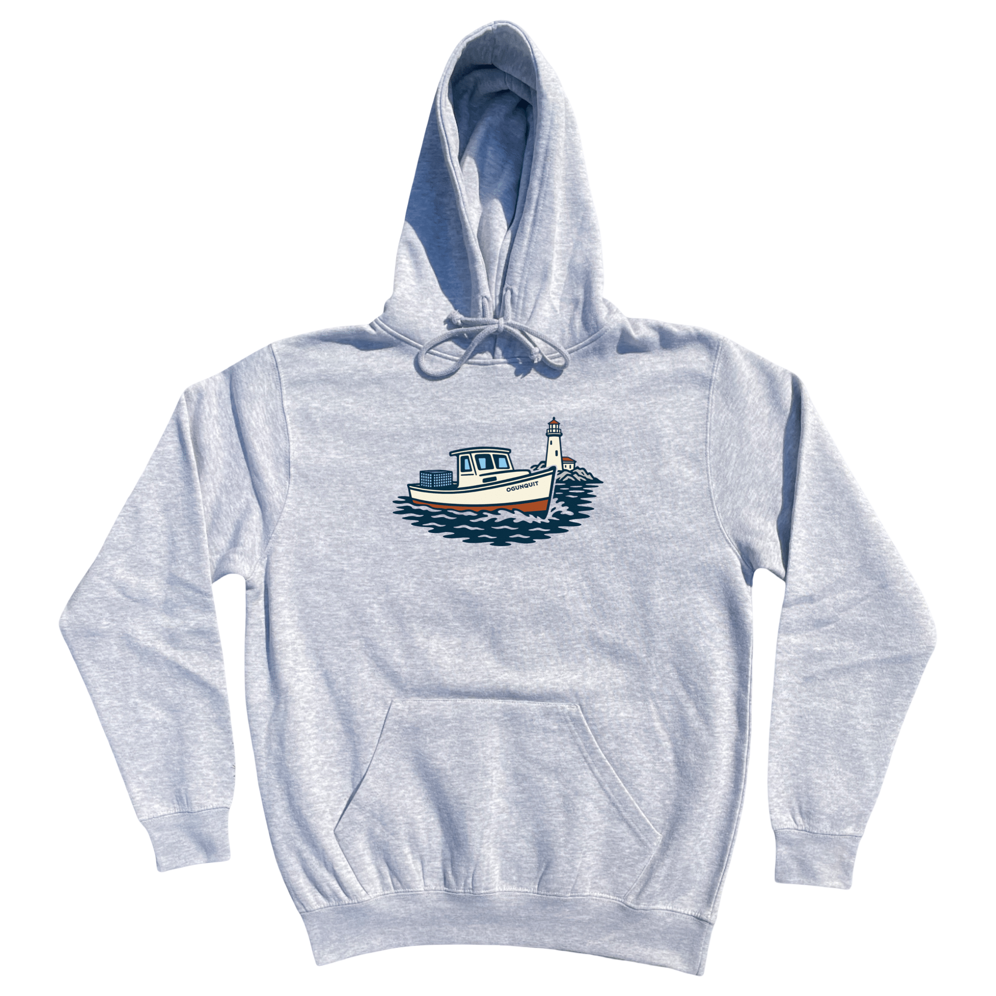 Cape Cod Clothing Company Ogunquit Lobster Boat Soft Fleece Hoodie