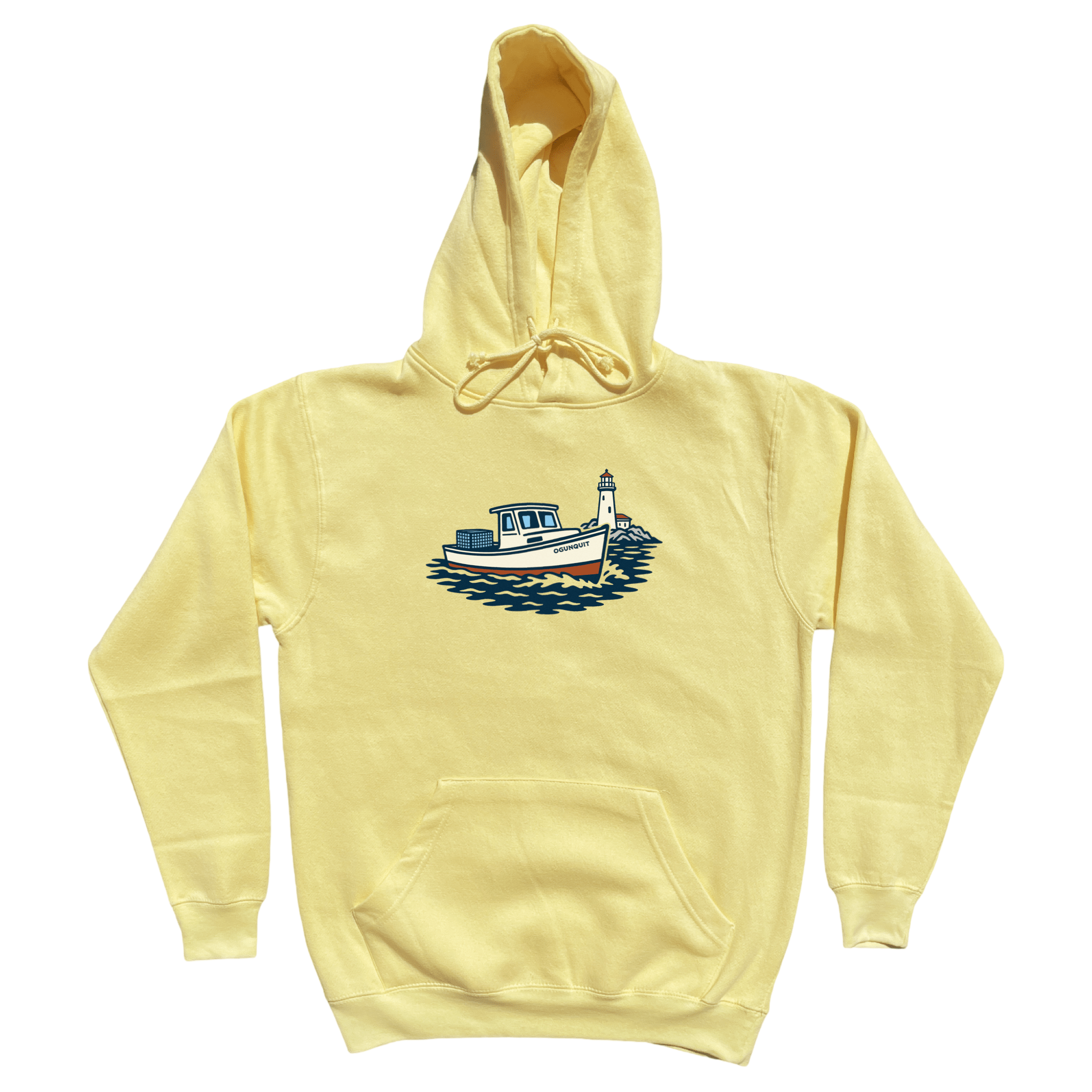 Cape Cod Clothing Company Ogunquit Lobster Boat Soft Fleece Hoodie