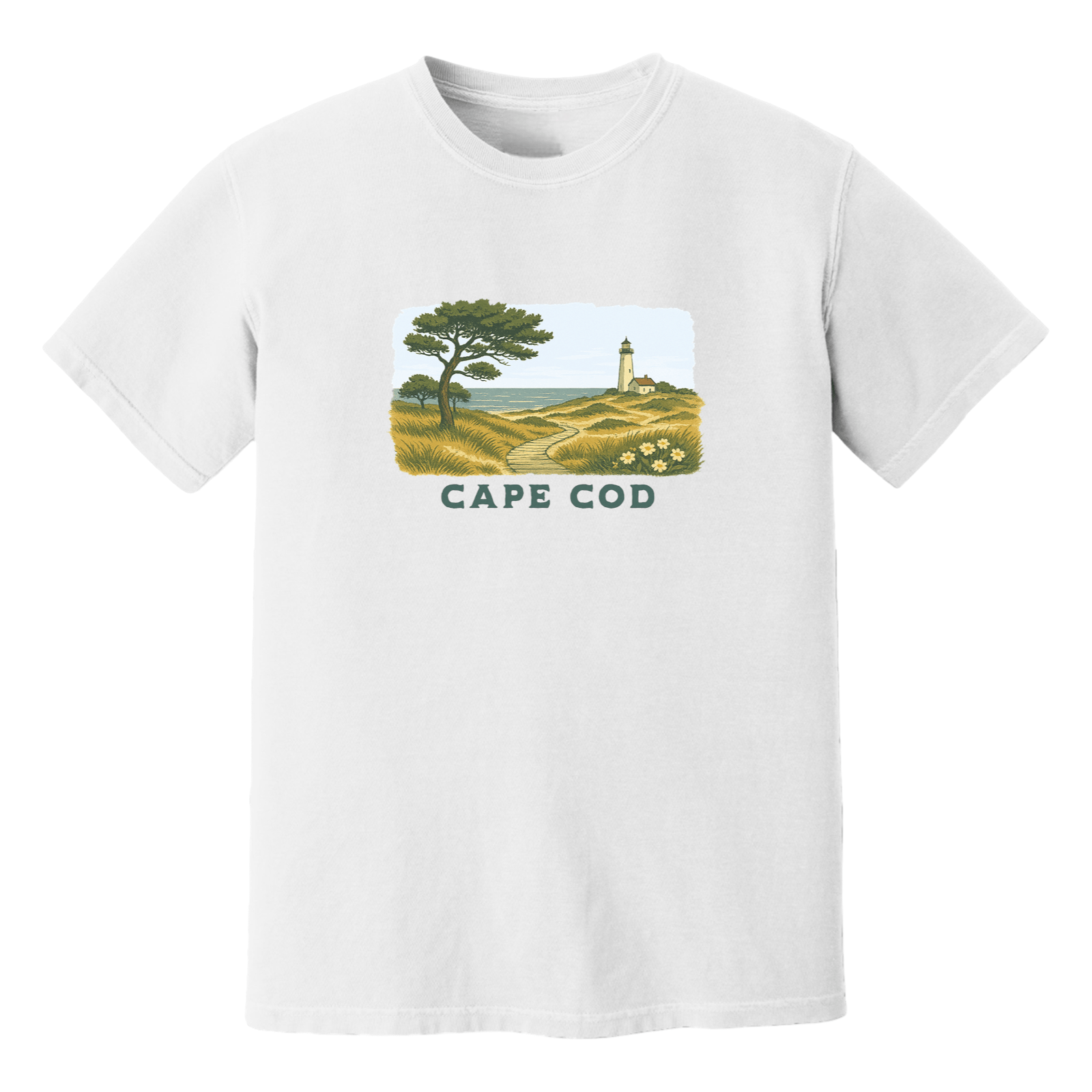 Cape Cod Clothing Company Cape Cod Serene Shoreline Soft Cotton T-Shirt