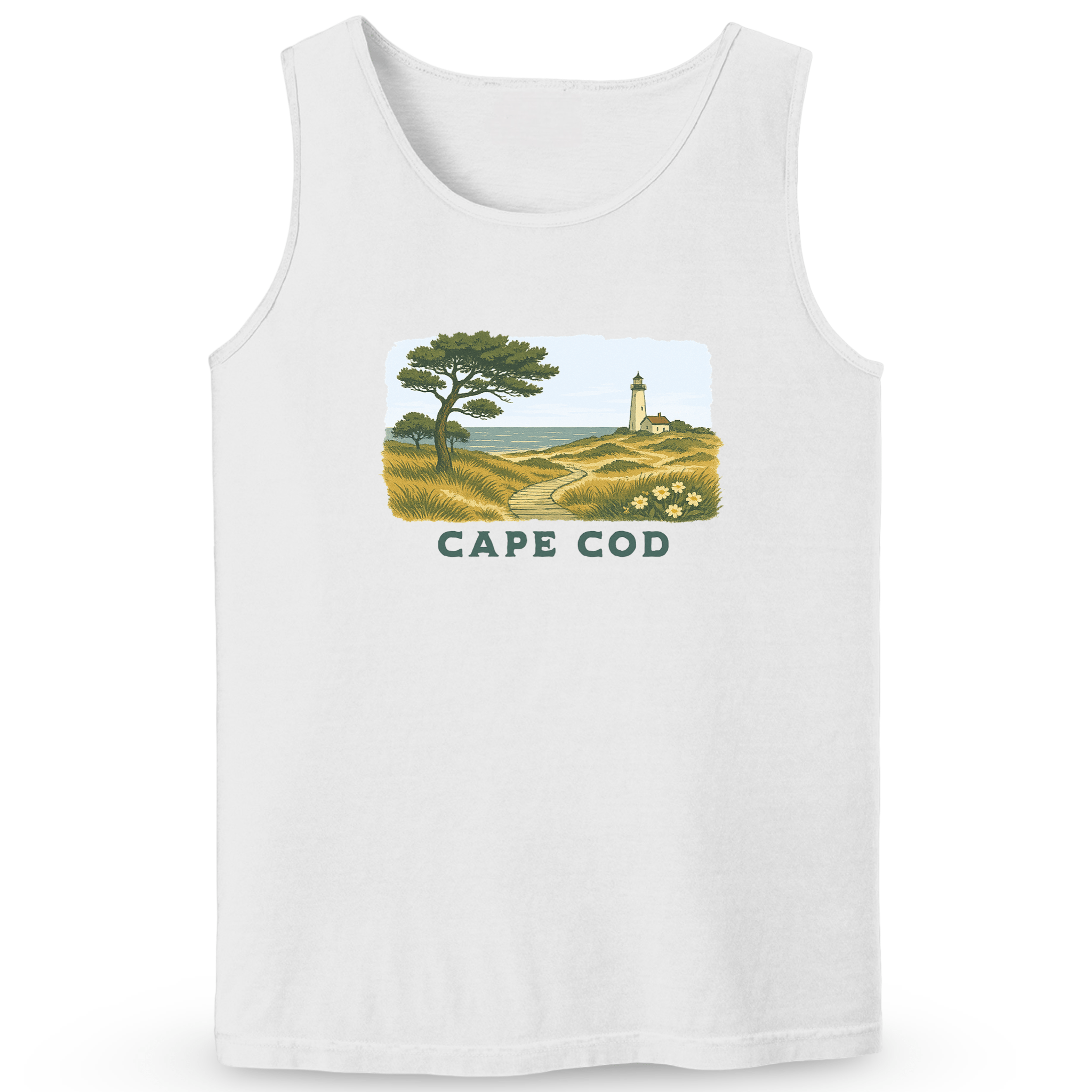 Cape Cod Clothing Company Cape Cod Serene Shoreline Soft Cotton Tank Top