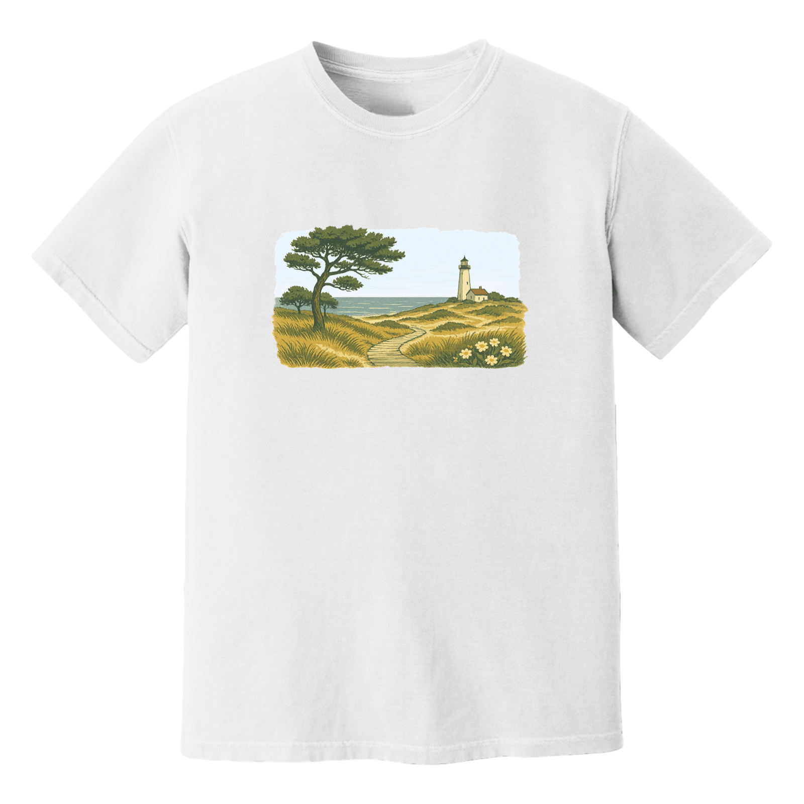 Cape Cod Clothing Company New England Serene Shoreline Soft Cotton T-Shirt