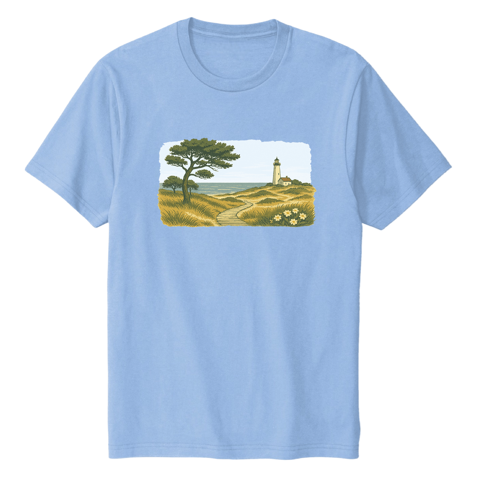 Cape Cod Clothing Company New England Serene Shoreline Soft Cotton T-Shirt
