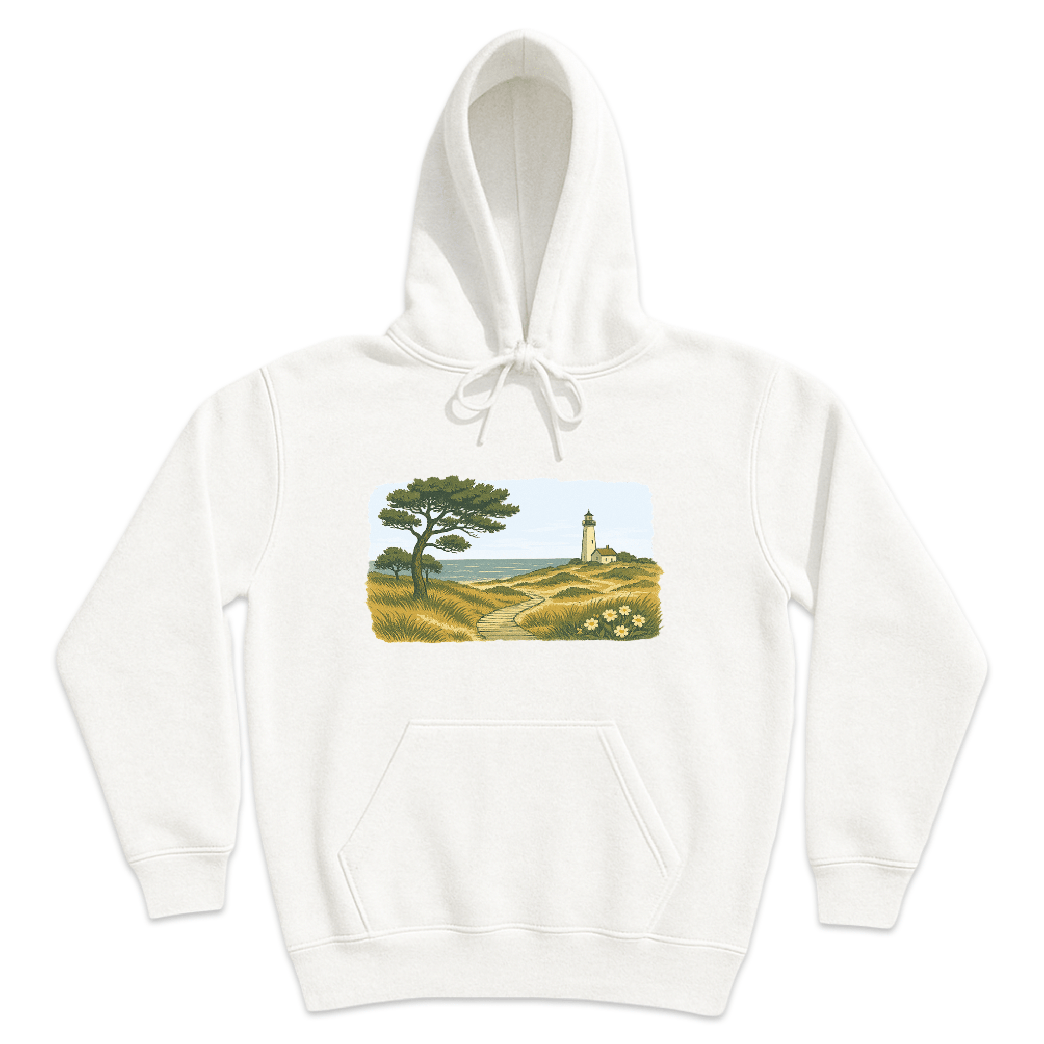 Cape Cod Clothing Company New England Serene Shoreline Soft Fleece Hoodie