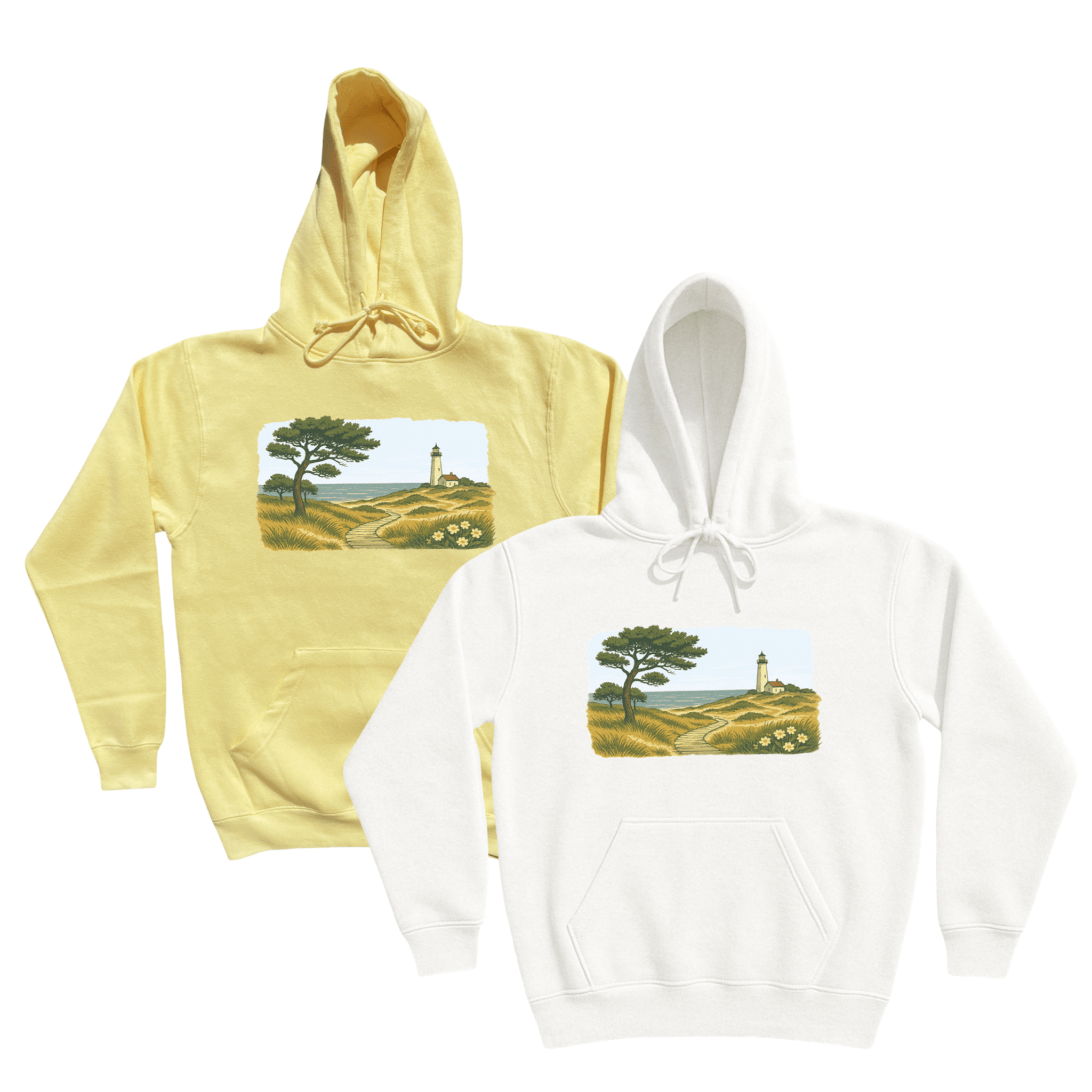 Cape Cod Clothing Company New England Serene Shoreline Soft Fleece Hoodie
