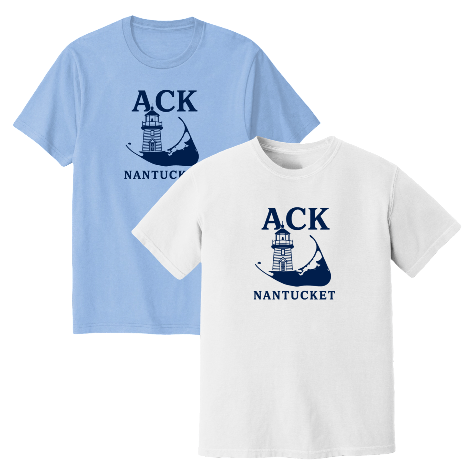 Cape Cod Clothing Company Nantucket ACK Lighthouse Soft Cotton T-Shirt