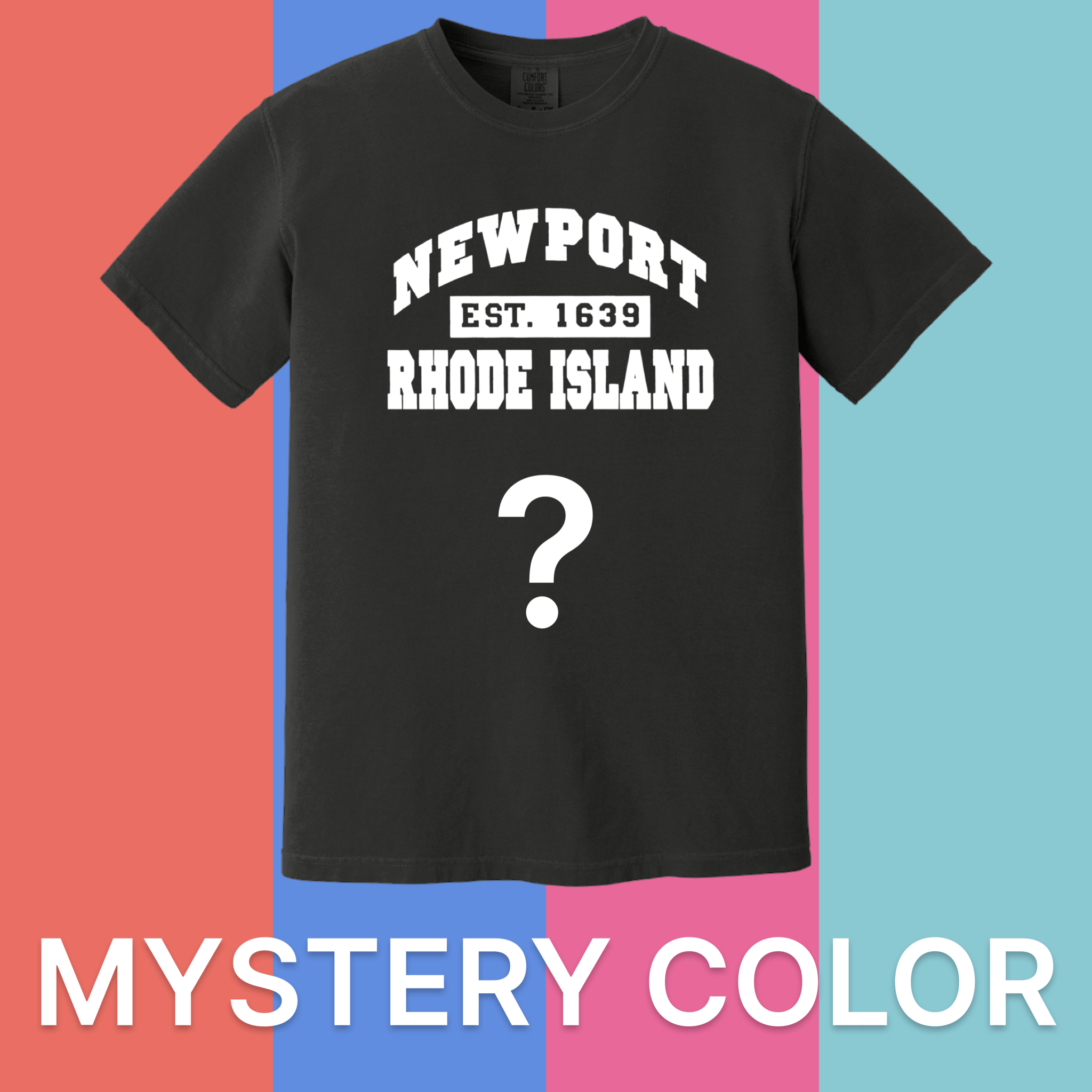 Cape Cod Clothing Company Newport Established Comfort Colors T-Shirt - Mystery Color