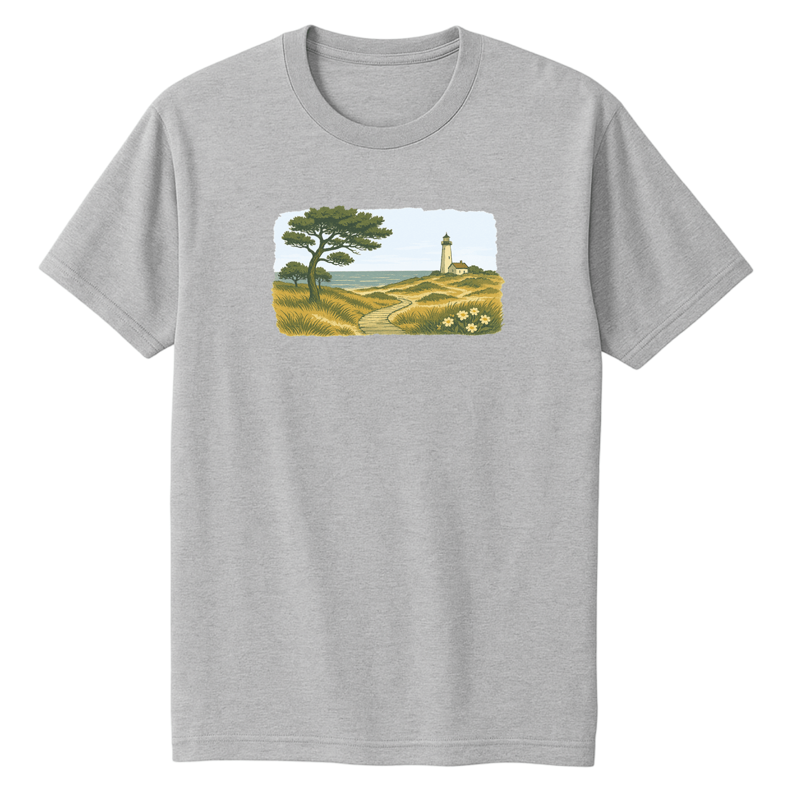 Cape Cod Clothing Company New England Serene Shoreline Soft Cotton T-Shirt