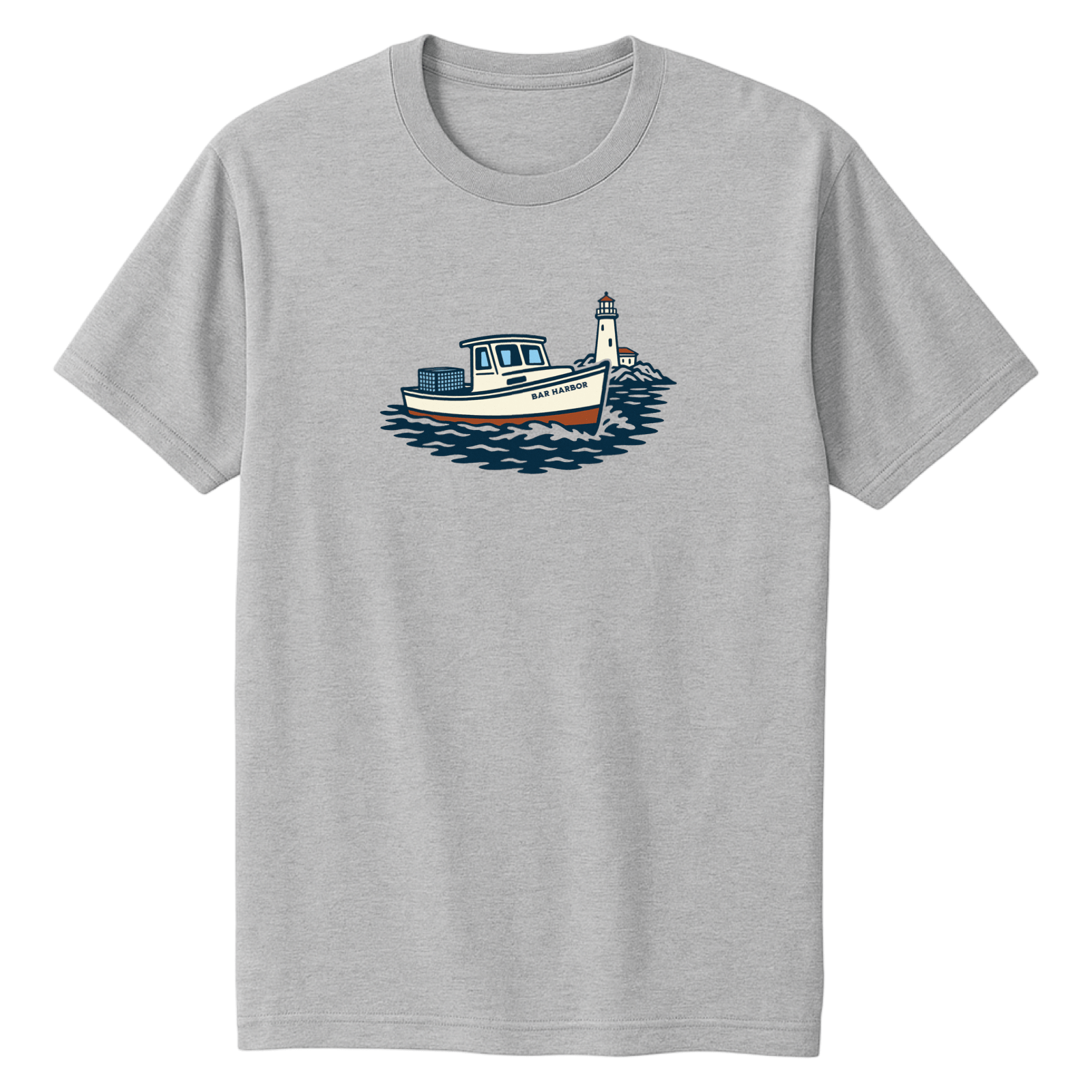 Cape Cod Clothing Company Bar Harbor Lobster Boat Soft Cotton T-Shirt