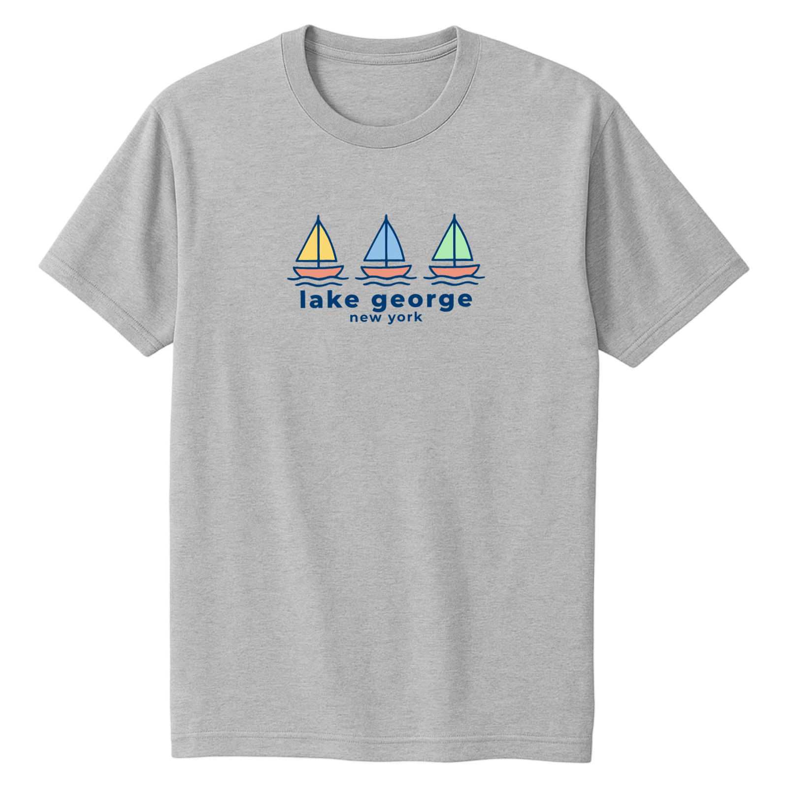 Cape Cod Clothing Company Lake George Summer Sails Soft Cotton T-Shirt