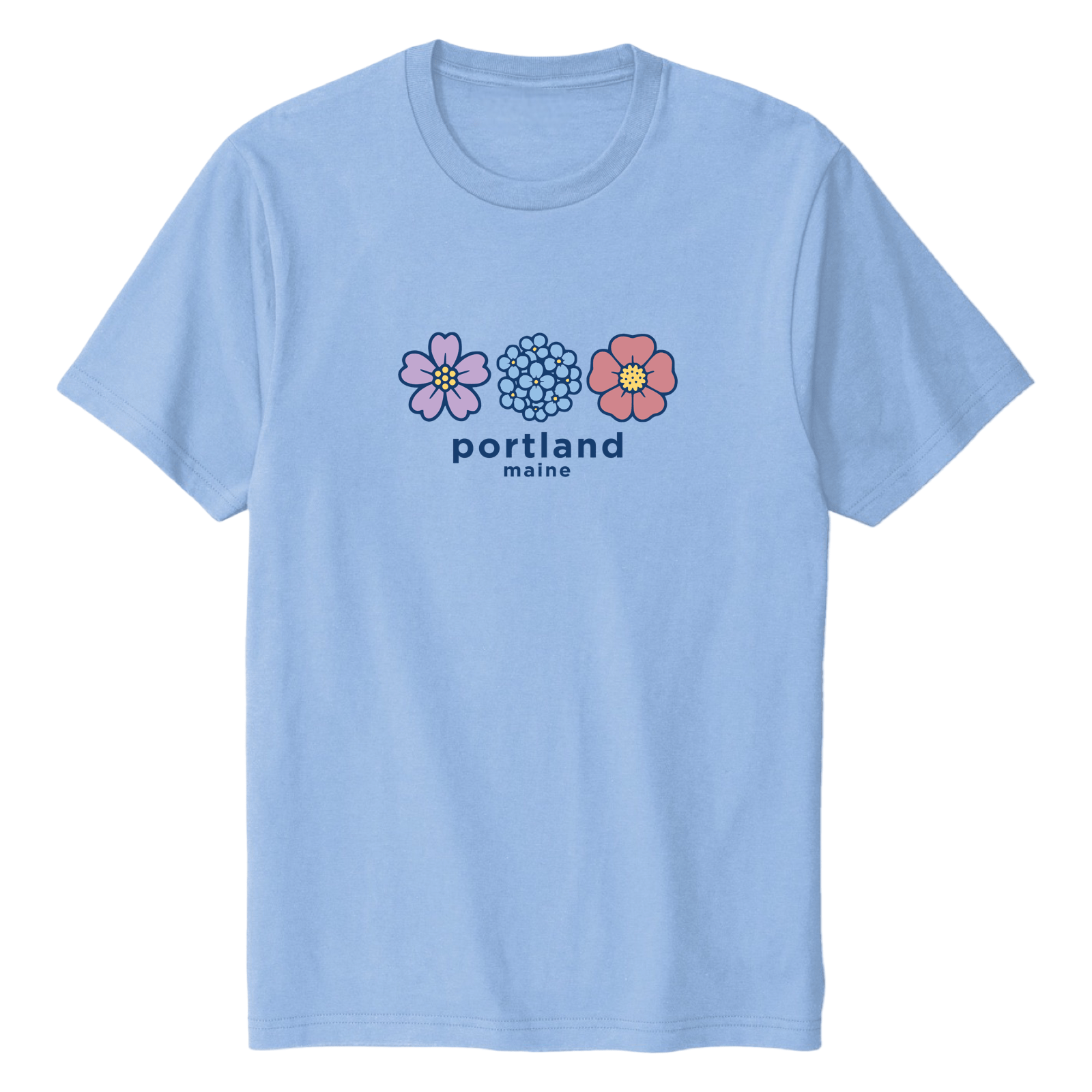 Cape Cod Clothing Company Portland Summer Bloom Soft Cotton T-Shirt
