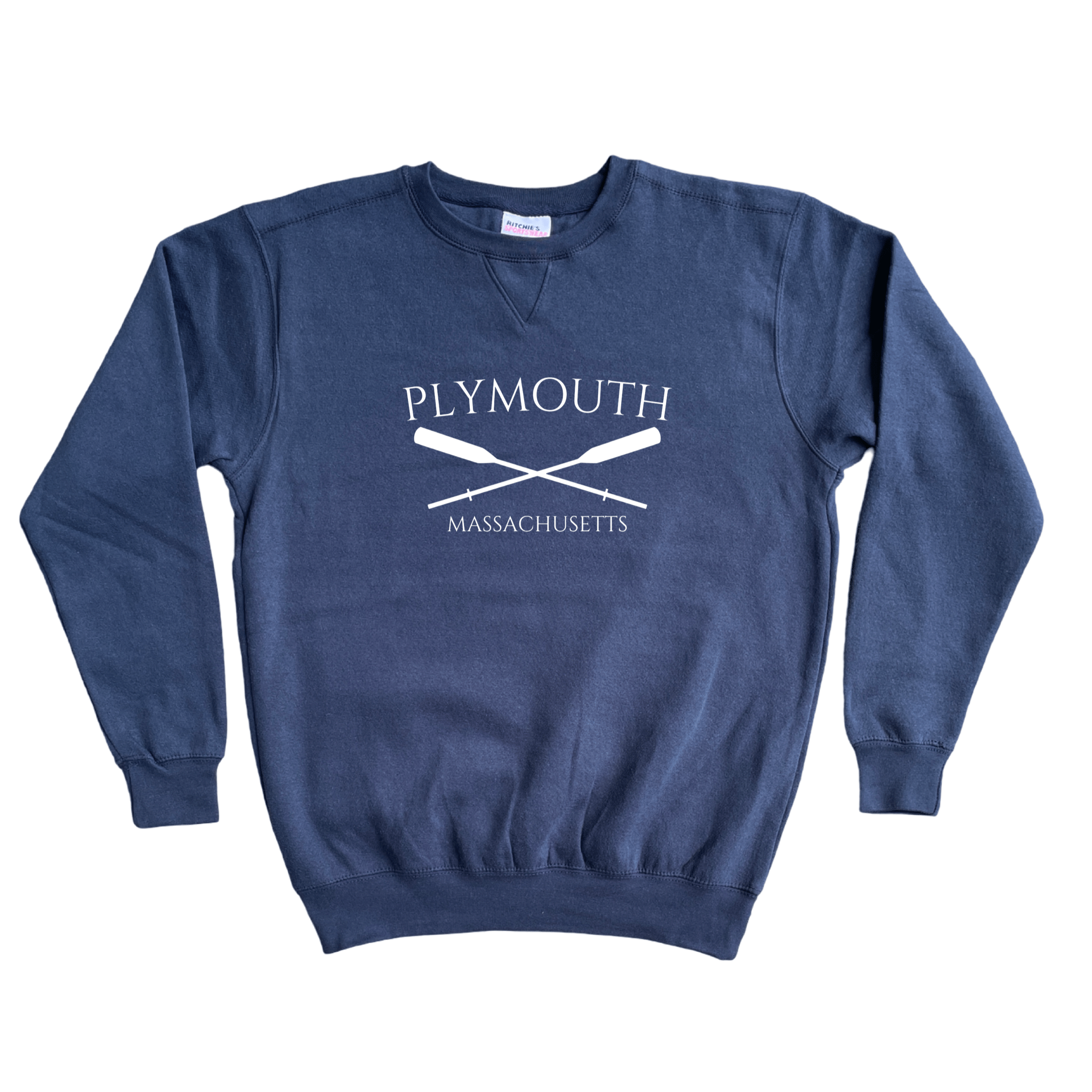 Cape Cod Clothing Company Plymouth Crossed Oar Fleece Crewneck Sweatshirt