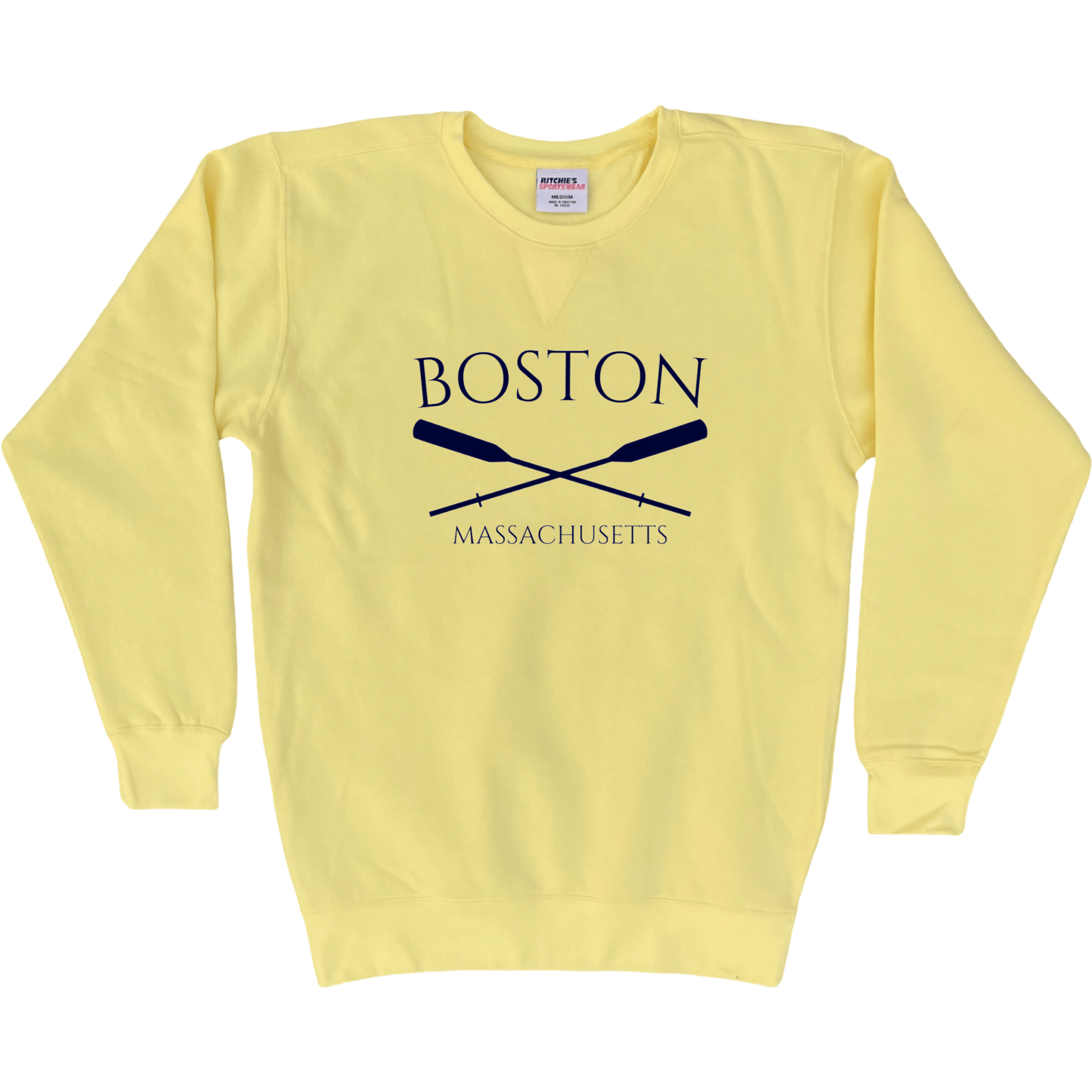 Cape Cod Clothing Company Boston Crossed Oar Fleece Crewneck Sweatshirt