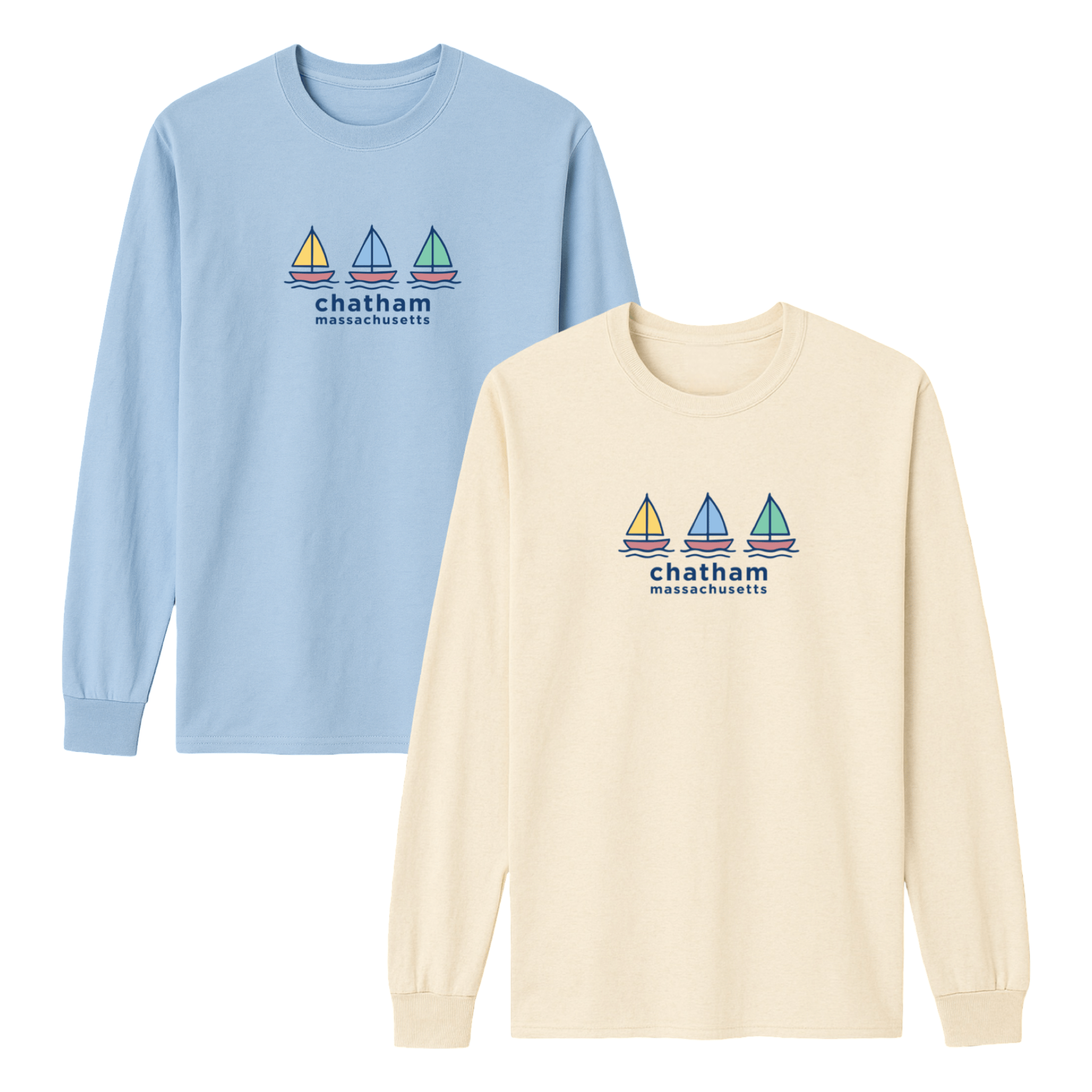 Cape Cod Clothing Company Chatham Summer Sails Essential Long Sleeve Tee
