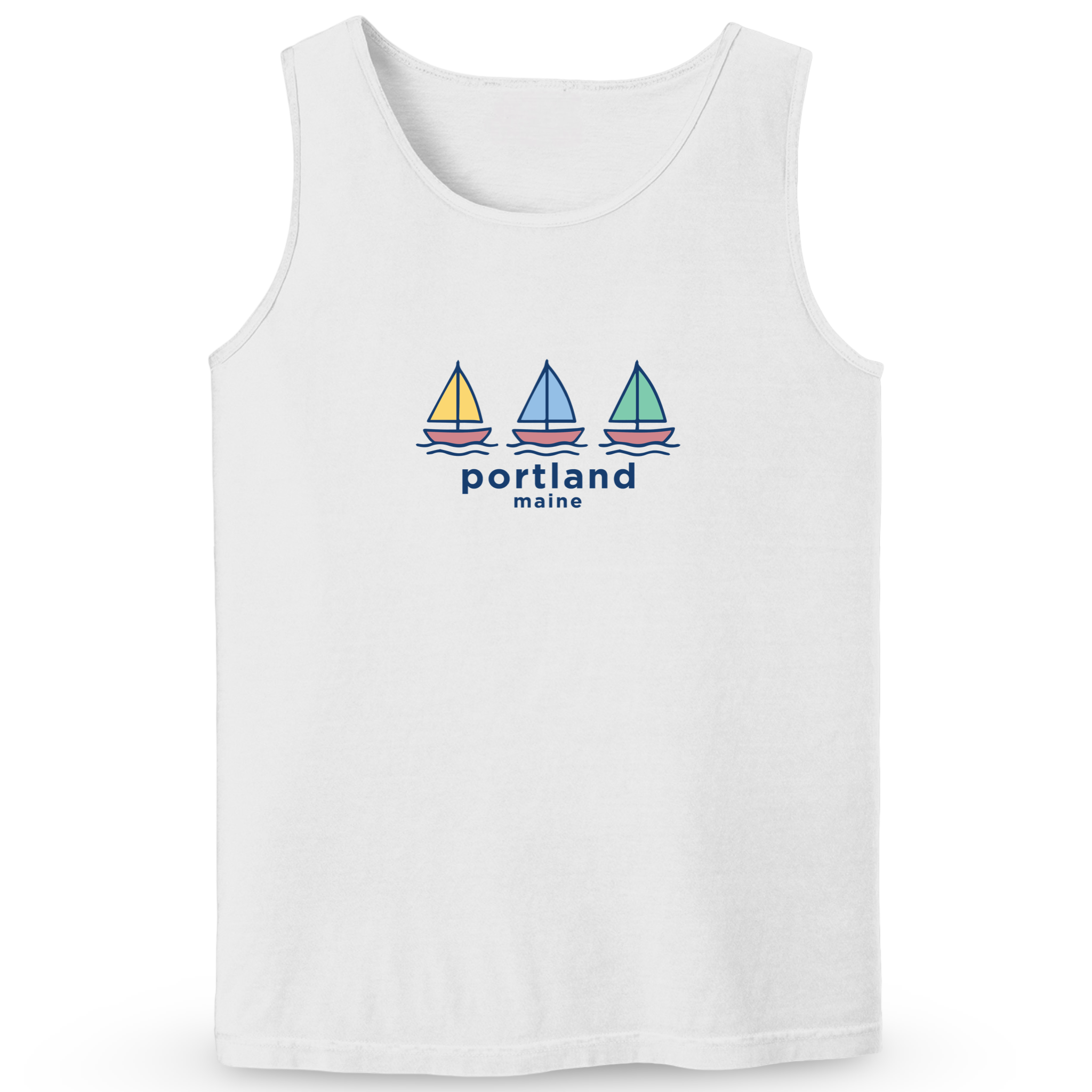 Cape Cod Clothing Company Portland Summer Sails Soft Cotton Tank Top