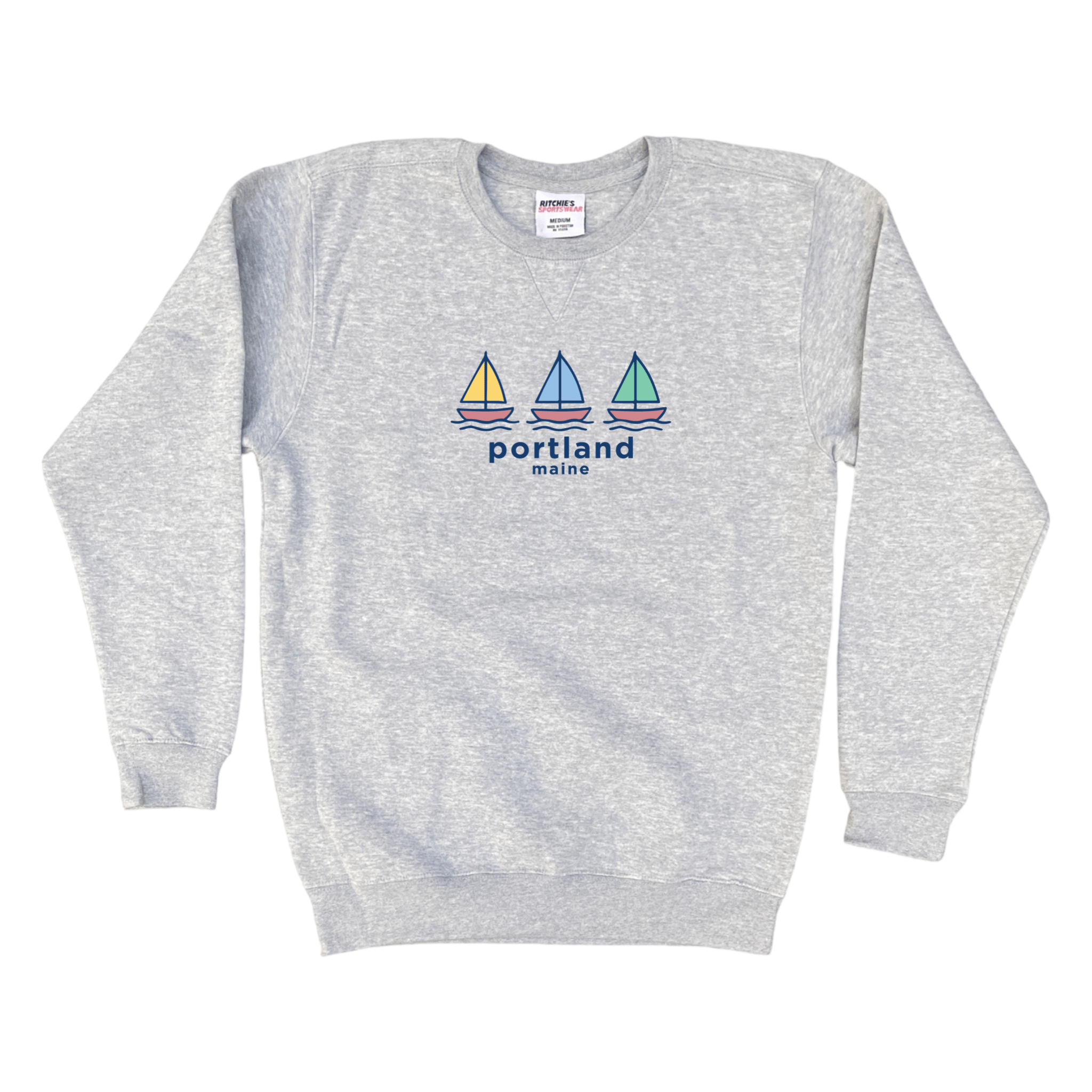 Cape Cod Clothing Company Portland Summer Sails Fleece Crewneck Sweatshirt
