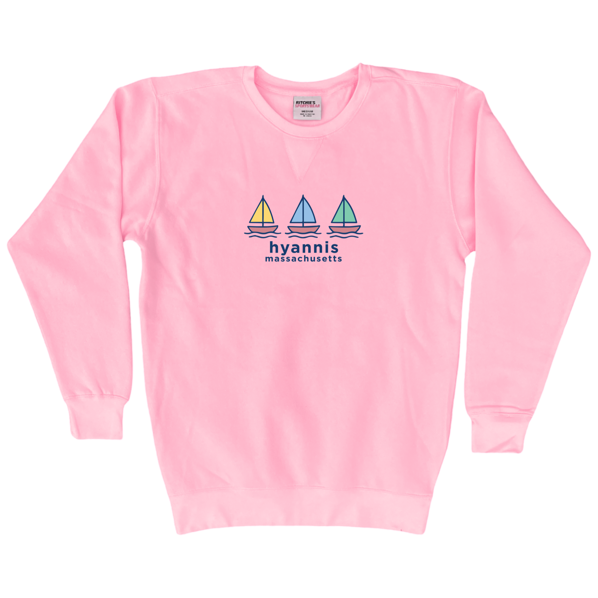 Cape Cod Clothing Company Hyannis Summer Sails Fleece Crewneck Sweatshirt