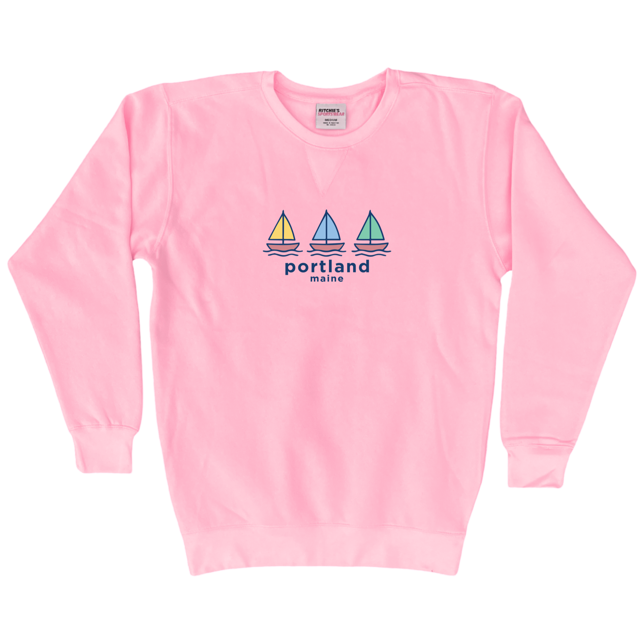 Cape Cod Clothing Company Portland Summer Sails Fleece Crewneck Sweatshirt