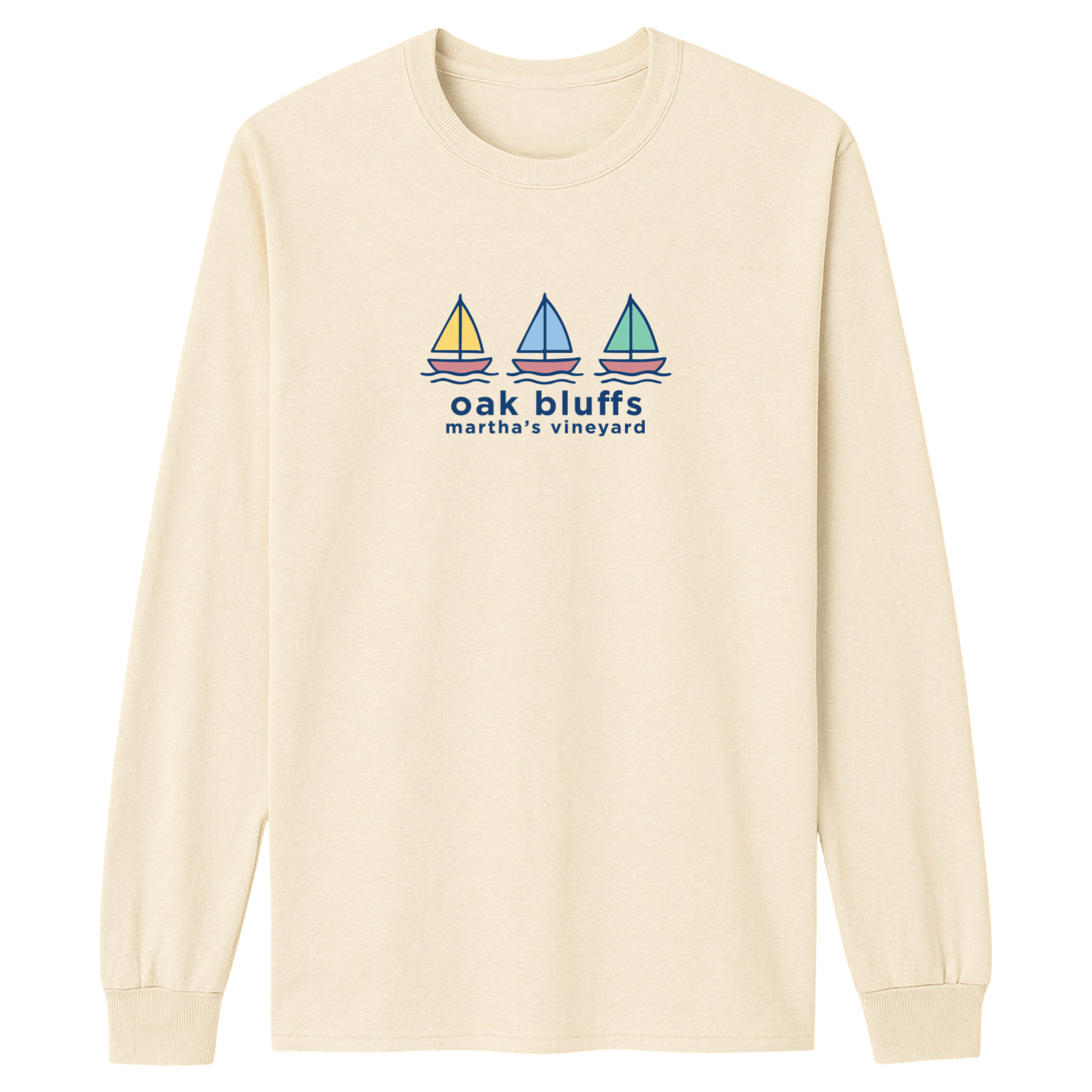 Cape Cod Clothing Company Oak Bluffs Summer Sails Essential Long Sleeve Tee