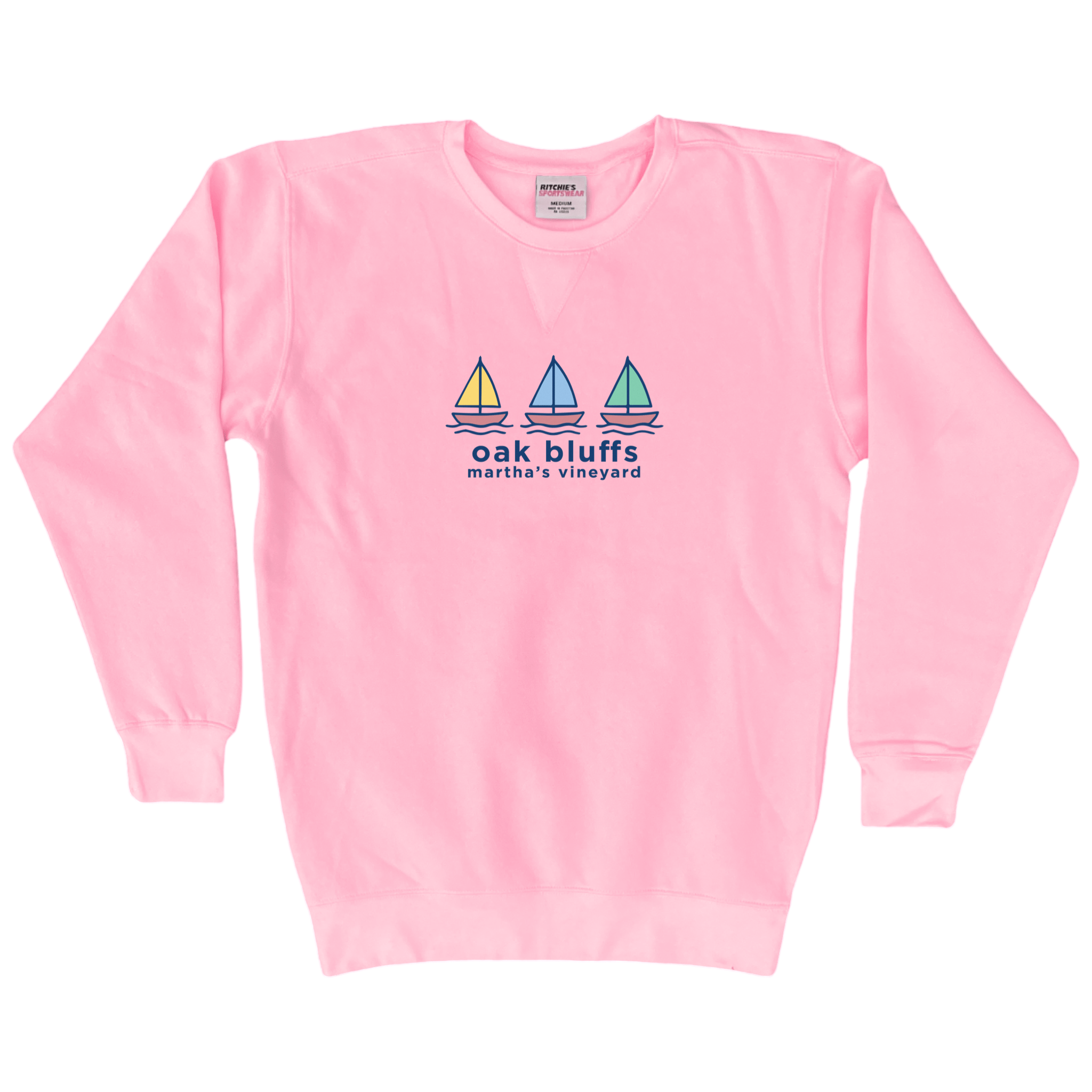 Cape Cod Clothing Company Oak Bluffs Summer Sails Fleece Crewneck Sweatshirt