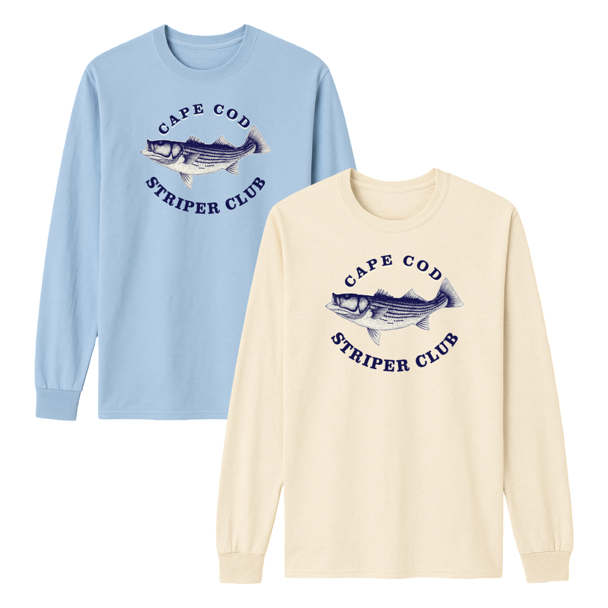 Cape Cod Clothing Company Cape Cod Striper Club Essential Long Sleeve Tee