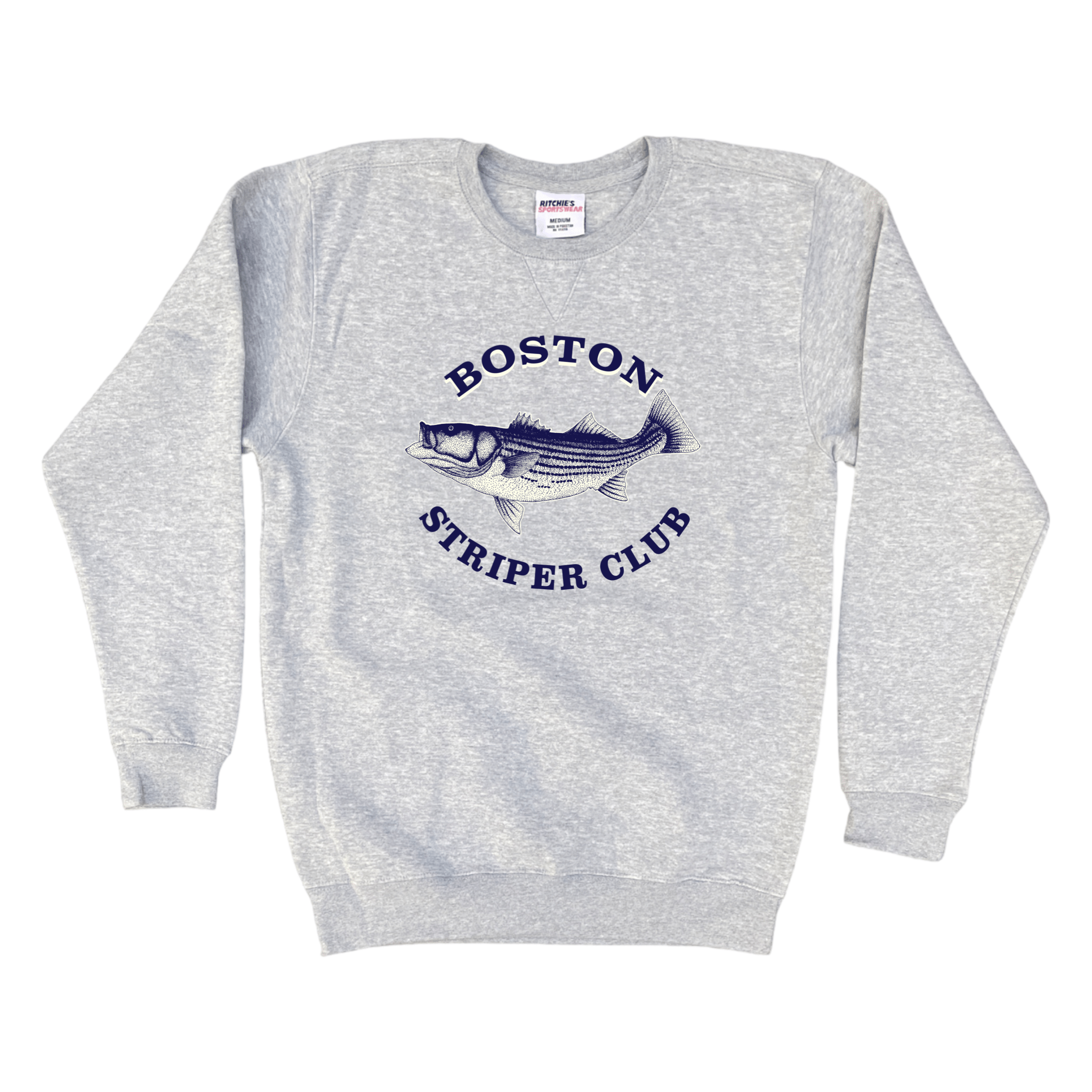 Cape Cod Clothing Company Boston Striper Club Fleece Crewneck Sweatshirt