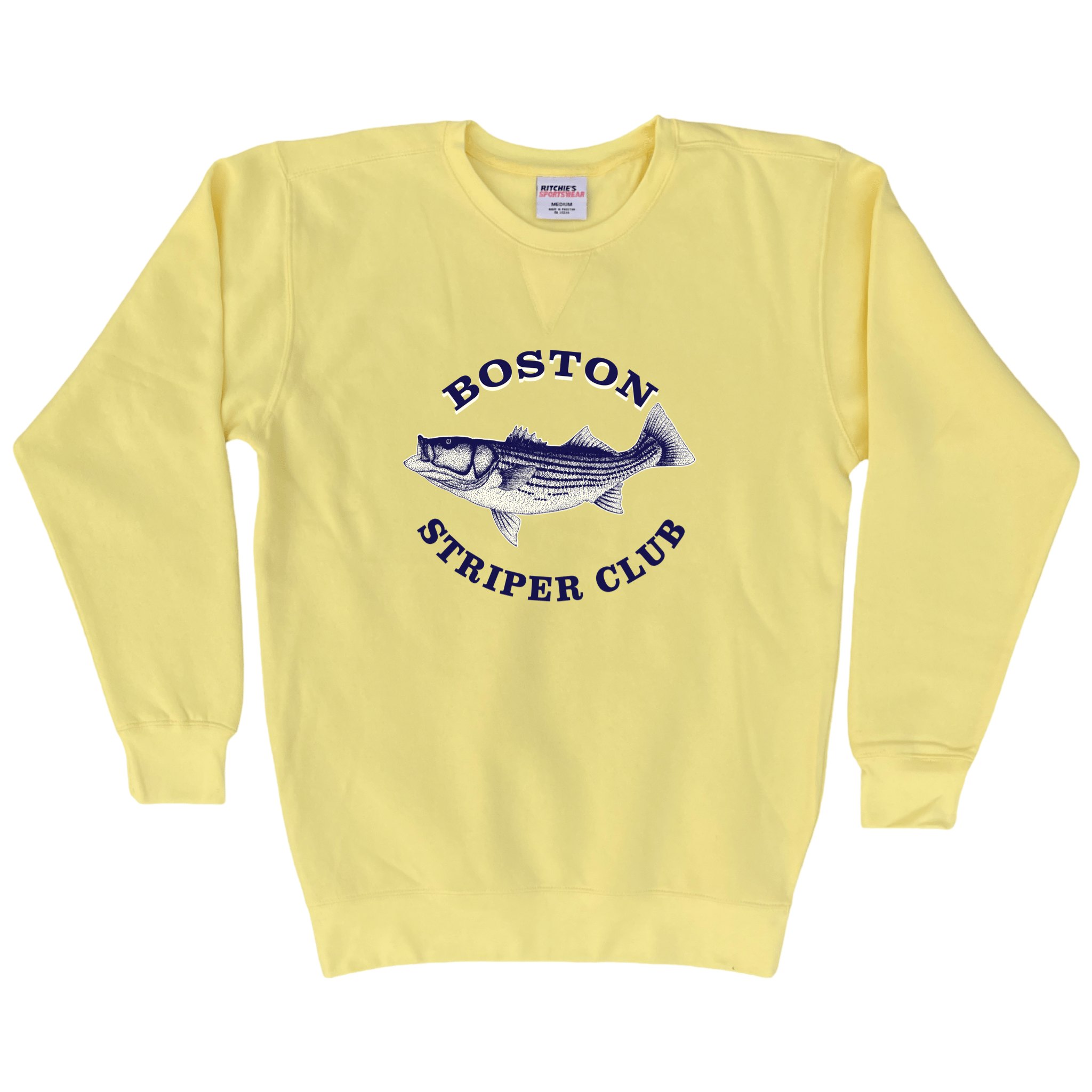 Cape Cod Clothing Company Boston Striper Club Fleece Crewneck Sweatshirt