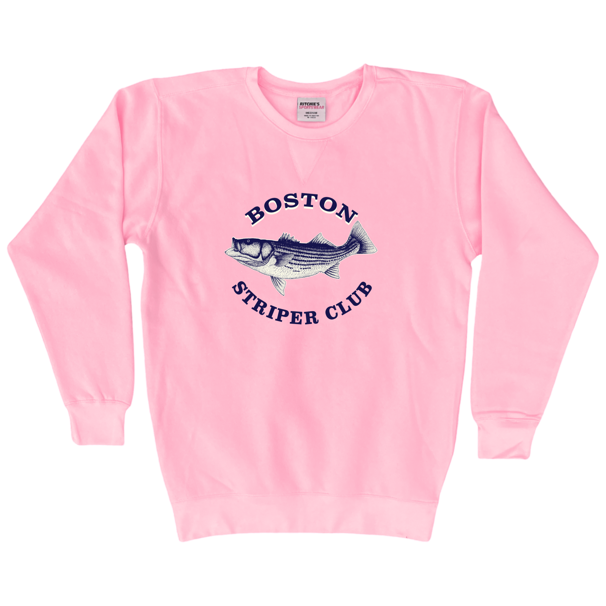 Cape Cod Clothing Company Boston Striper Club Fleece Crewneck Sweatshirt