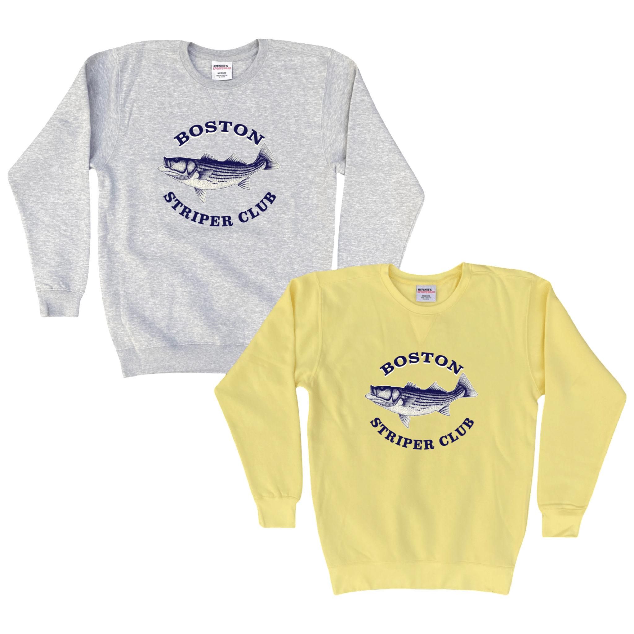 Cape Cod Clothing Company Boston Striper Club Fleece Crewneck Sweatshirt