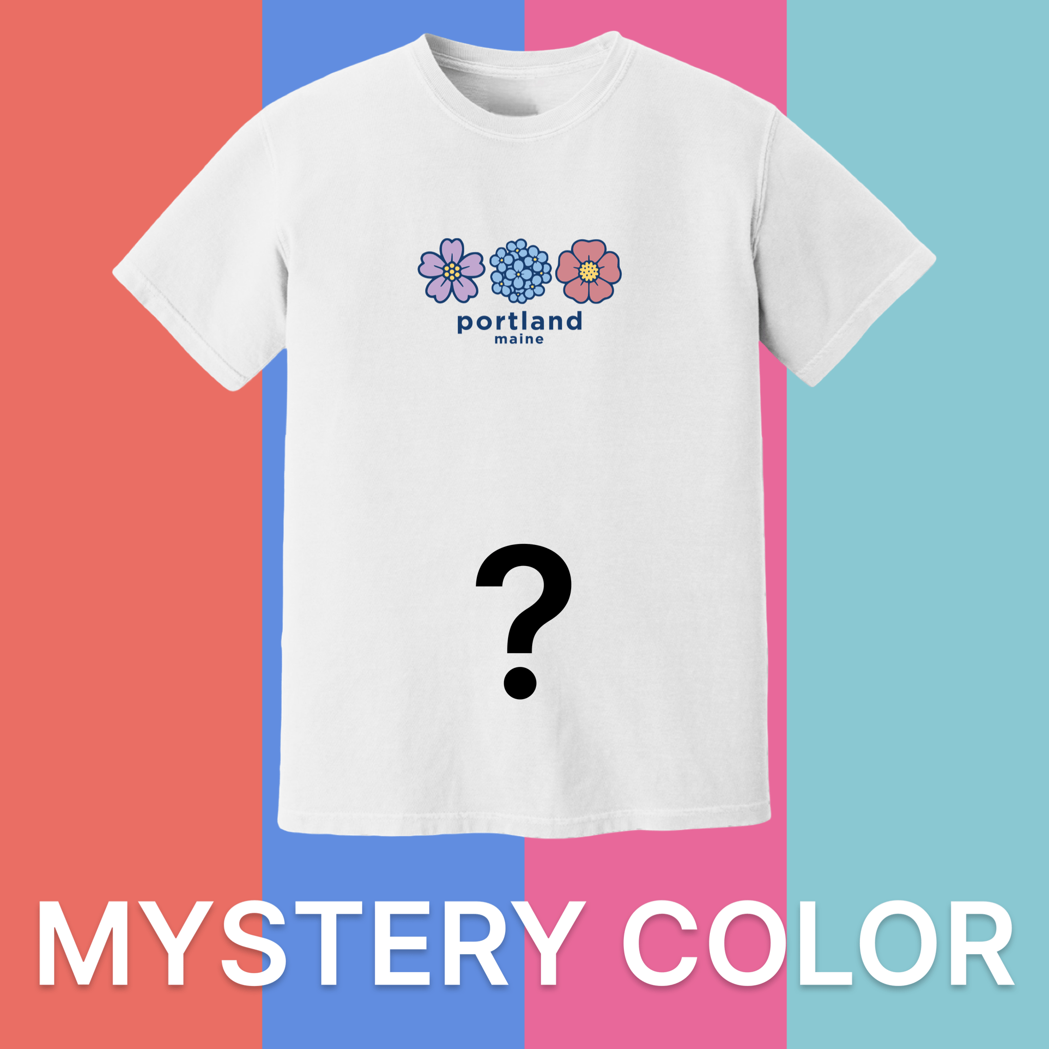 Cape Cod Clothing Company Portland Summer Bloom Comfort Colors T-Shirt - Mystery Color
