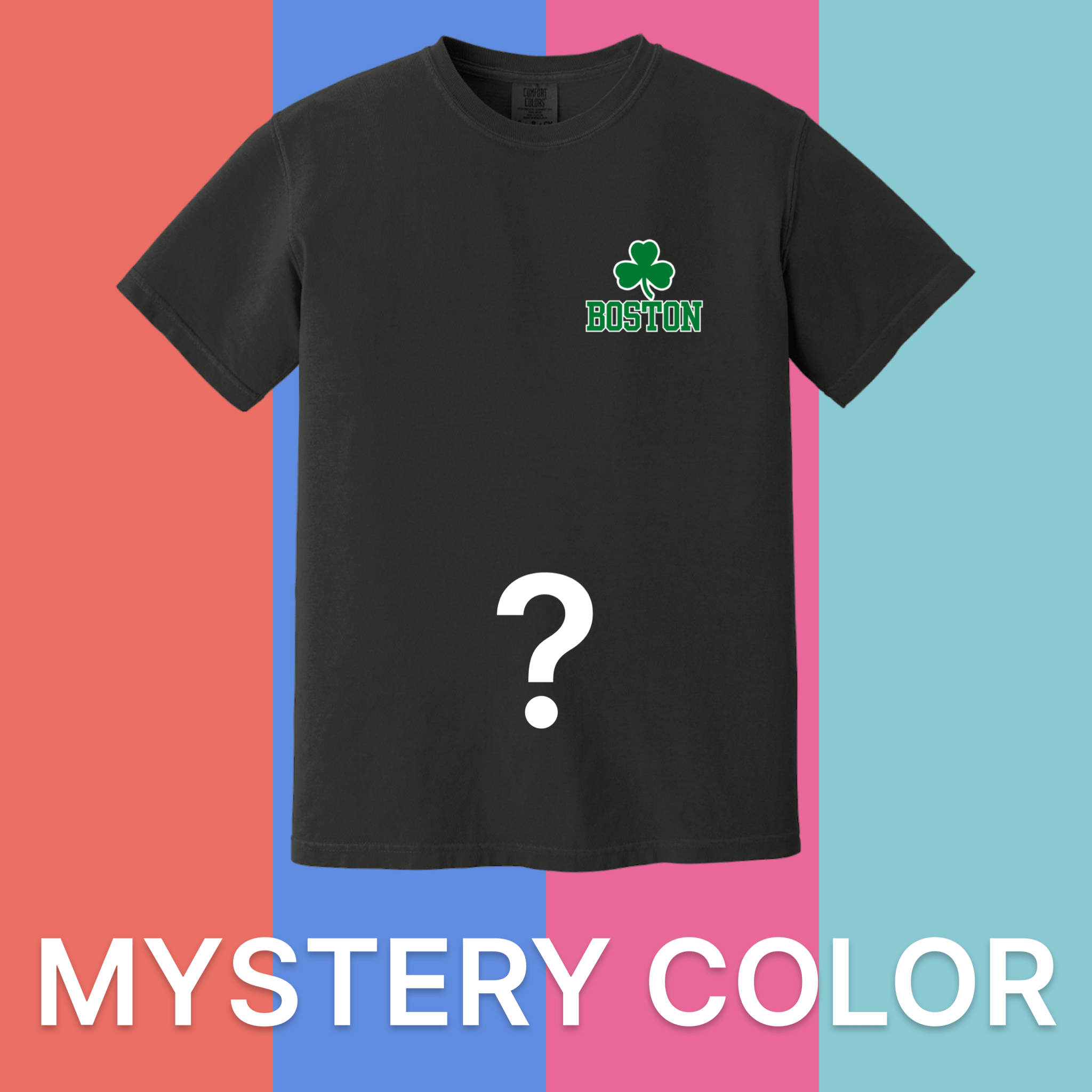Cape Cod Clothing Company Boston Green Shamrock Comfort Colors T-Shirt - Mystery Color