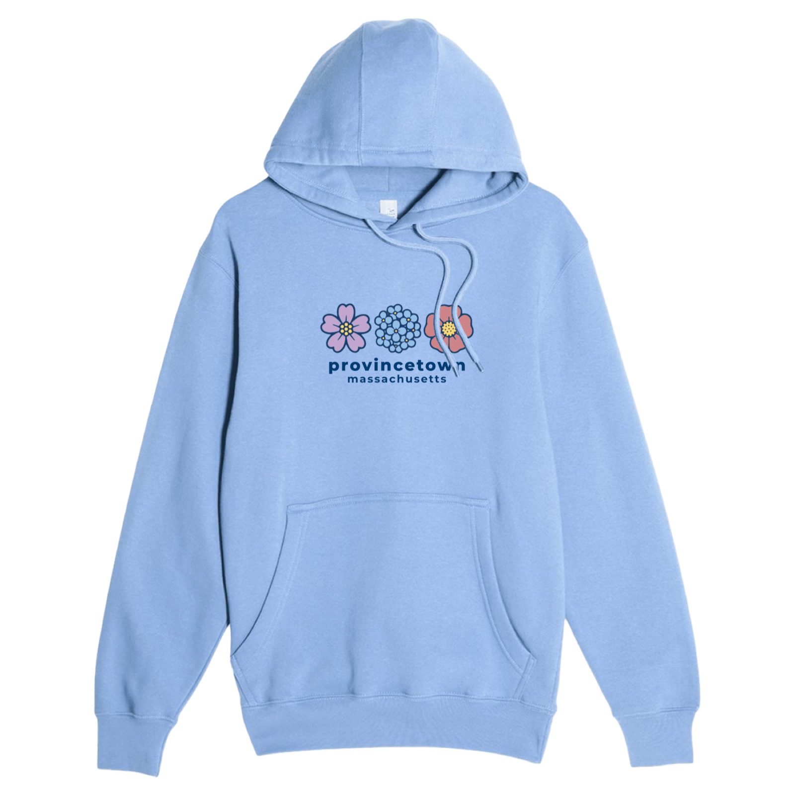 Cape Cod Clothing Company Provincetown Summer Bloom Comfort Fleece Hoodie