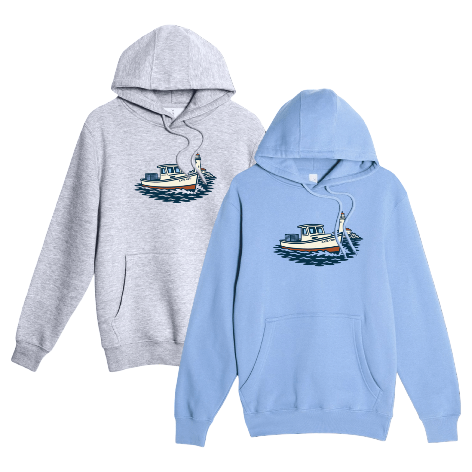 Cape Cod Clothing Company Cape Cod Lobster Boat Comfort Fleece Hoodie