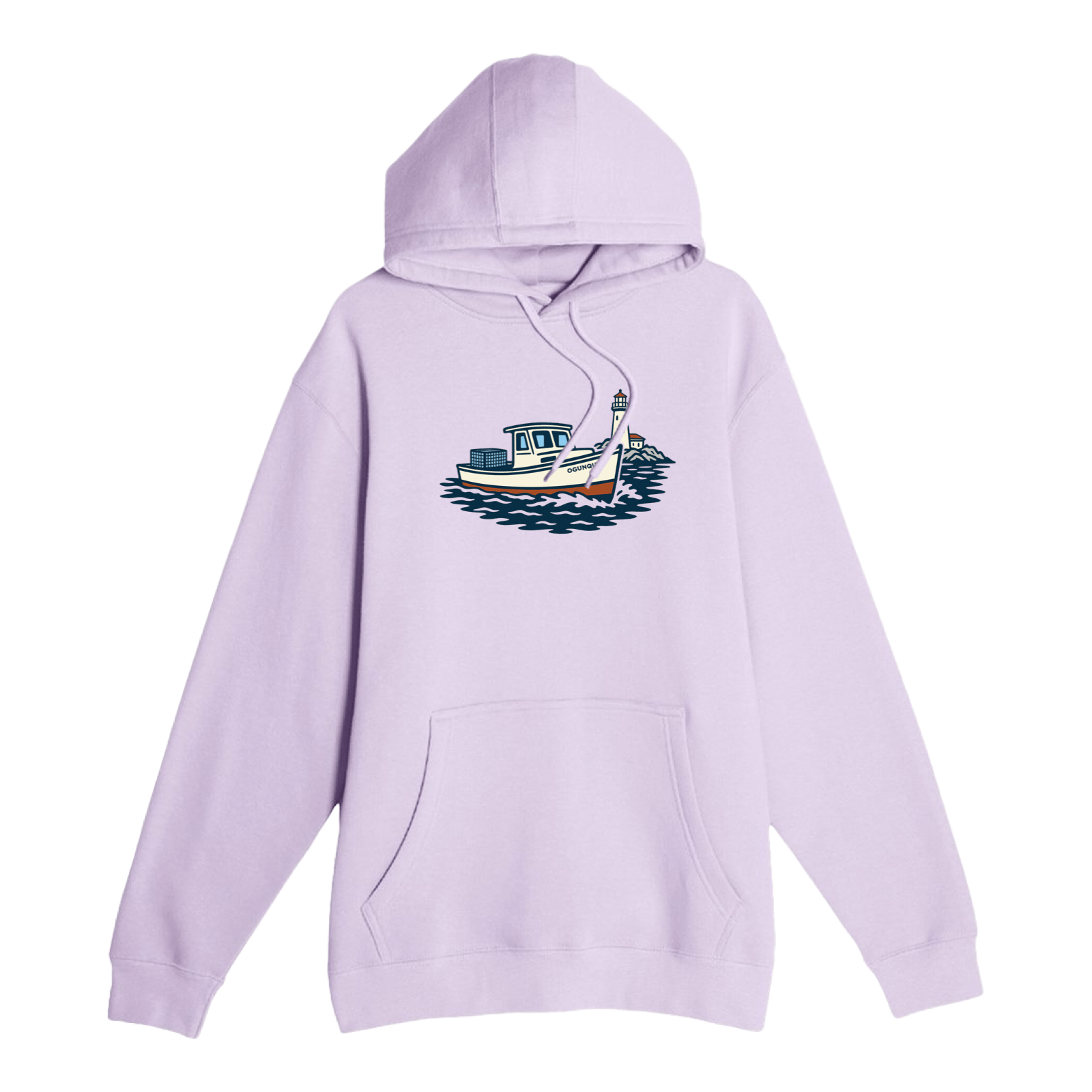 Cape Cod Clothing Company Ogunquit Lobster Boat Comfort Fleece Hoodie