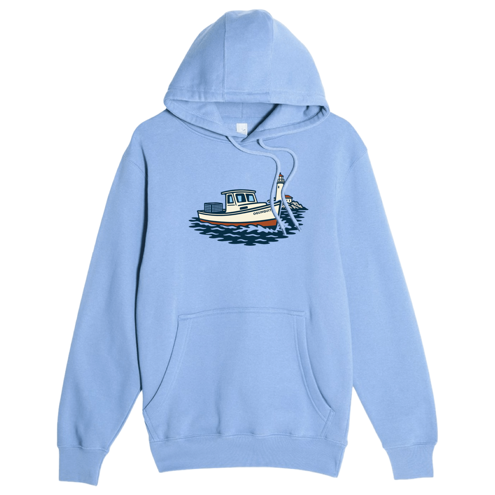 Cape Cod Clothing Company Ogunquit Lobster Boat Comfort Fleece Hoodie