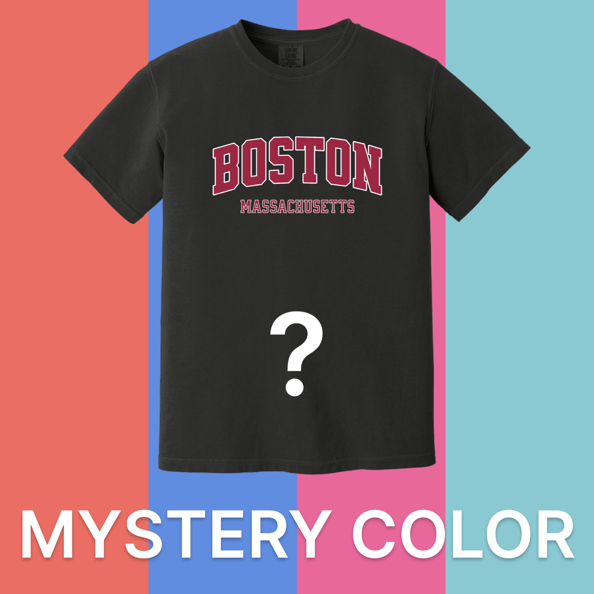 Cape Cod Clothing Company Boston Collegiate Comfort Colors T-Shirt - Mystery Color