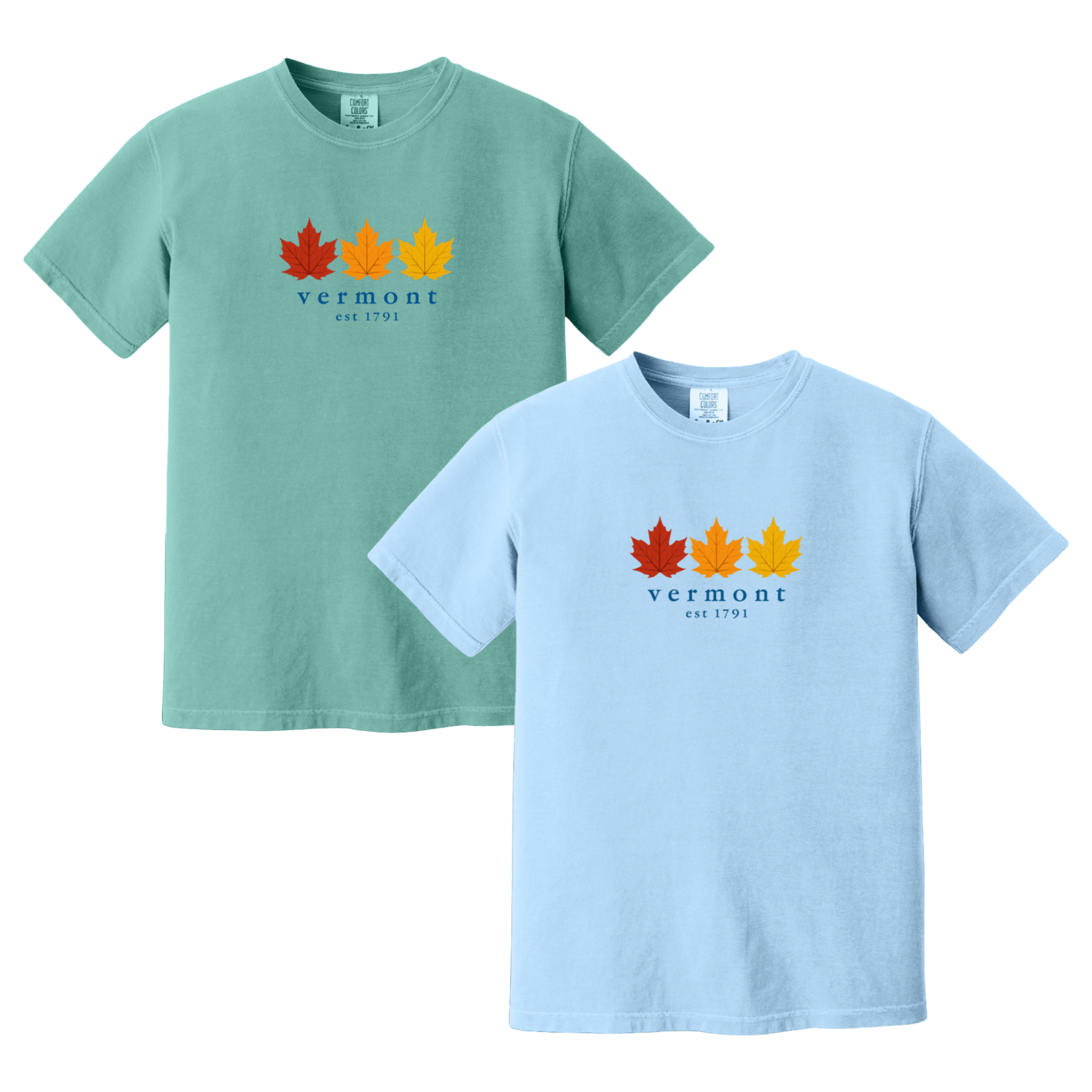 Cape Cod Clothing Company Vermont Fall Foliage Comfort Colors T-Shirt