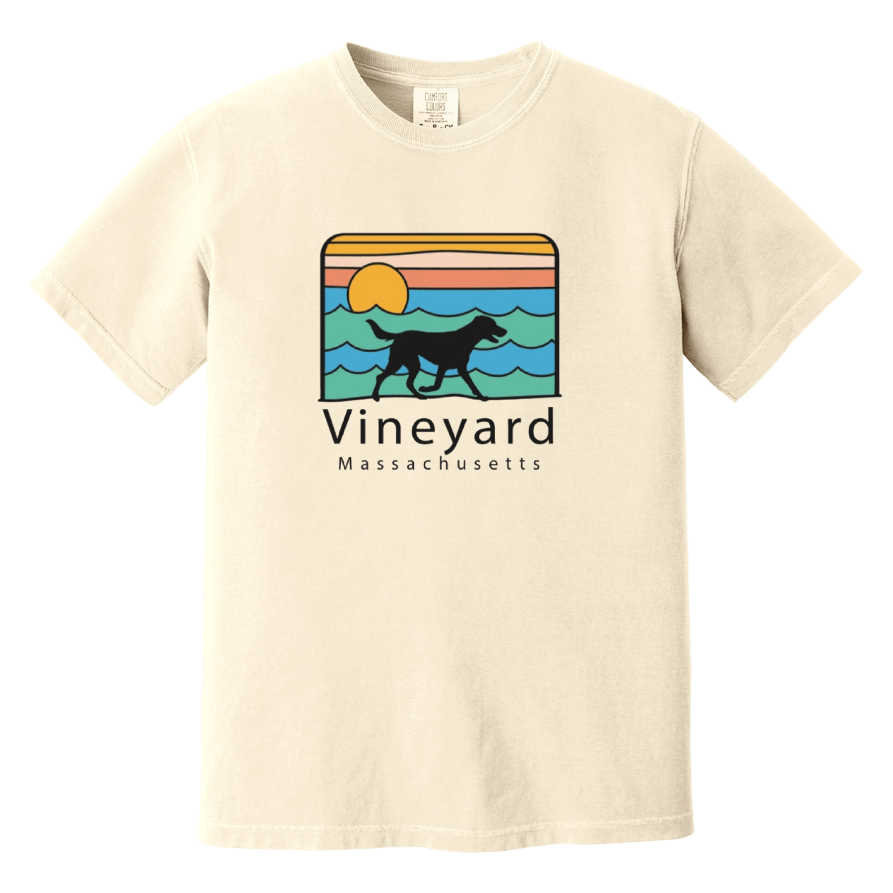 Cape Cod Clothing Company Vineyard Summer Dog Comfort Colors T-Shirt