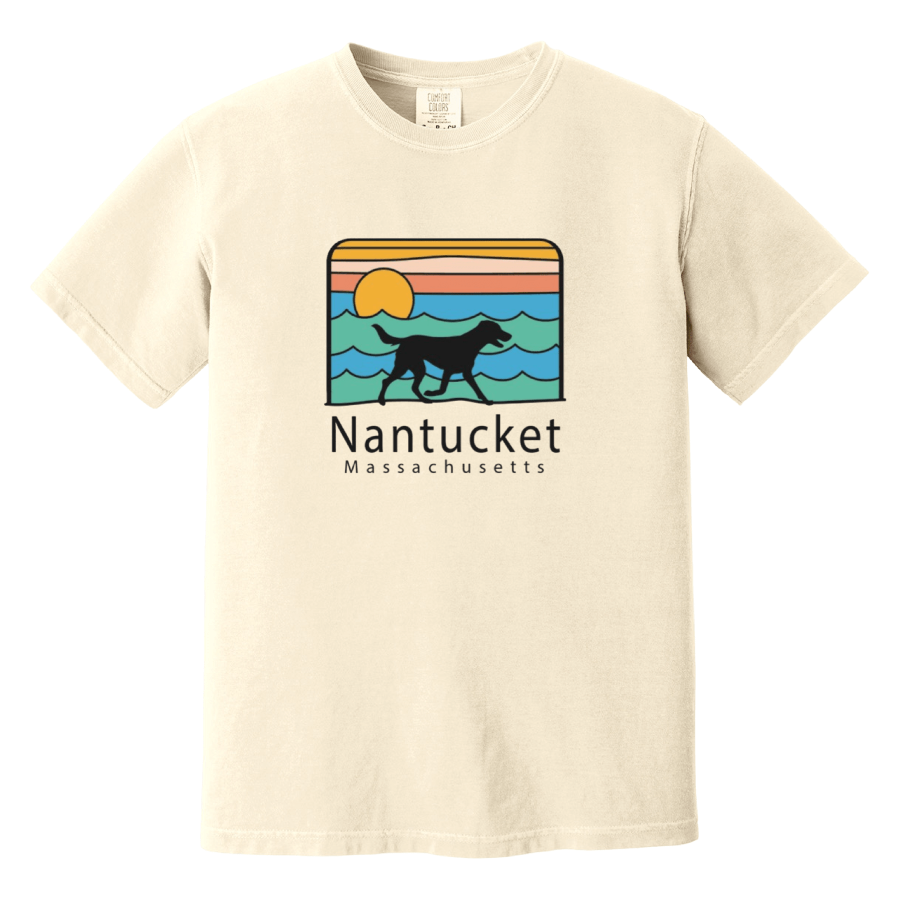 Cape Cod Clothing Company Nantucket Summer Dog Comfort Colors T-Shirt