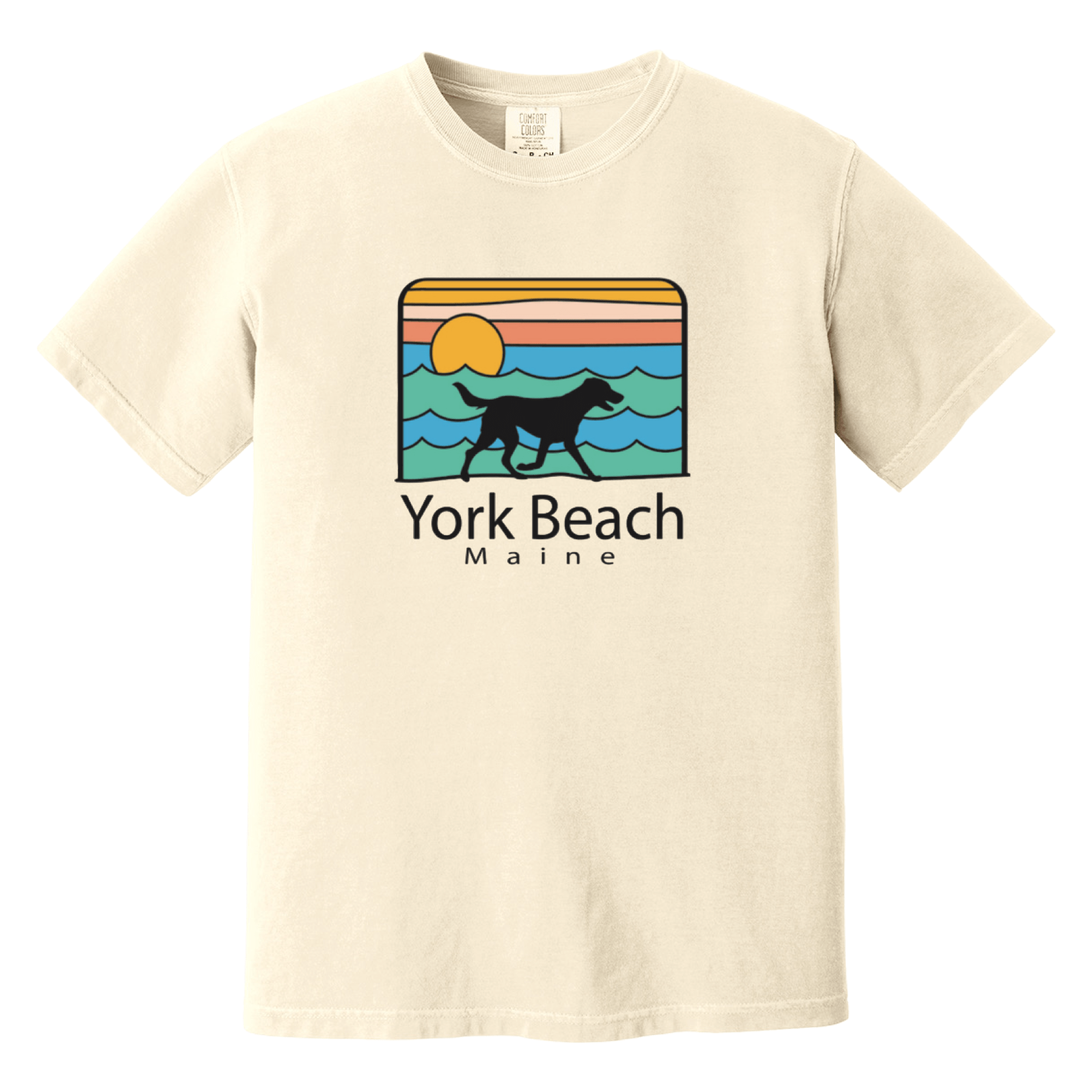Cape Cod Clothing Company York Beach Summer Dog Comfort Colors T-Shirt