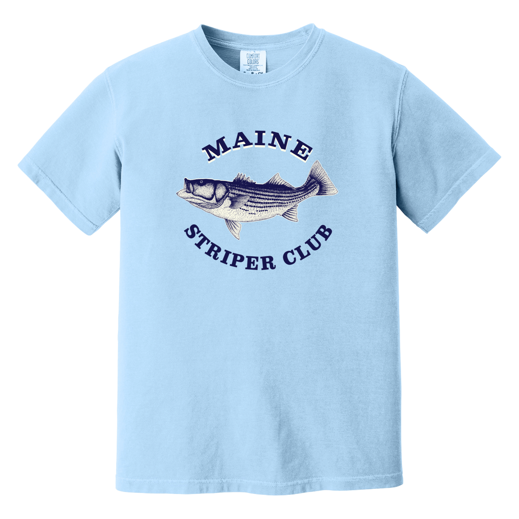 Cape Cod Clothing Company Maine Striper Club Comfort Colors T-Shirt