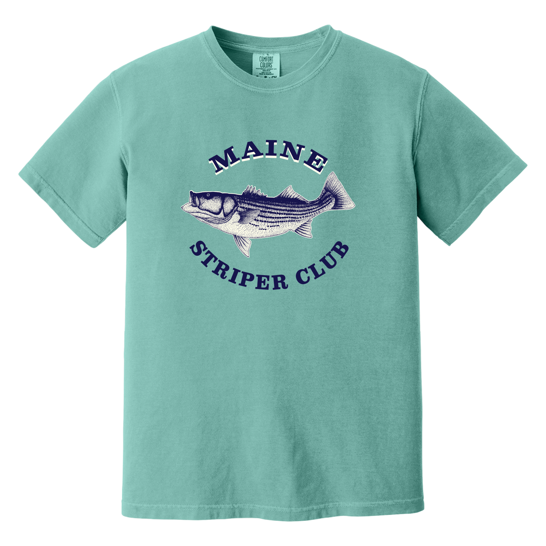 Cape Cod Clothing Company Maine Striper Club Comfort Colors T-Shirt
