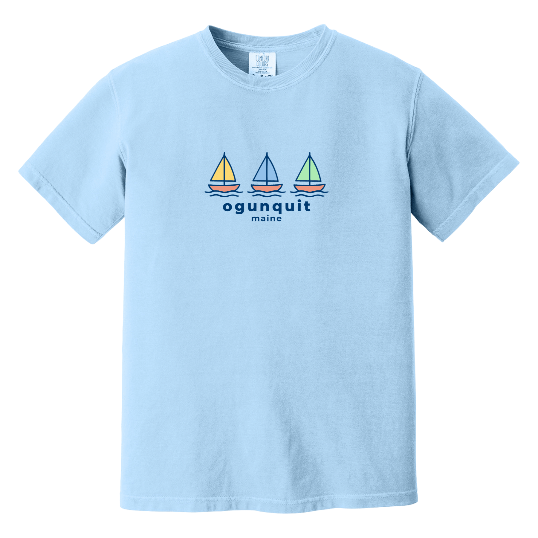 Cape Cod Clothing Company Ogunquit Summer Sails Comfort Colors T-Shirt