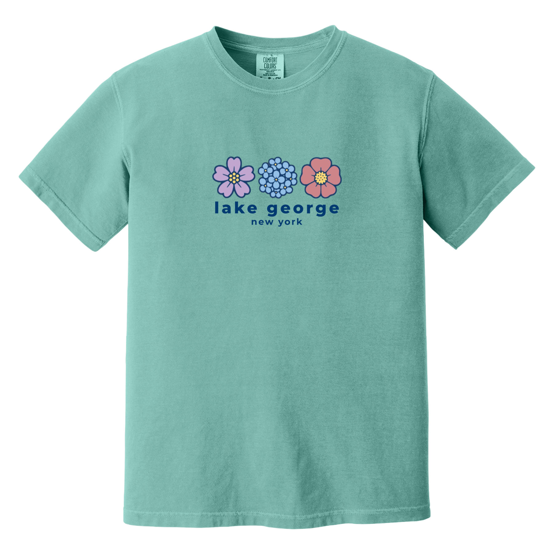 Cape Cod Clothing Company Lake George Summer Bloom Comfort Colors T-Shirt