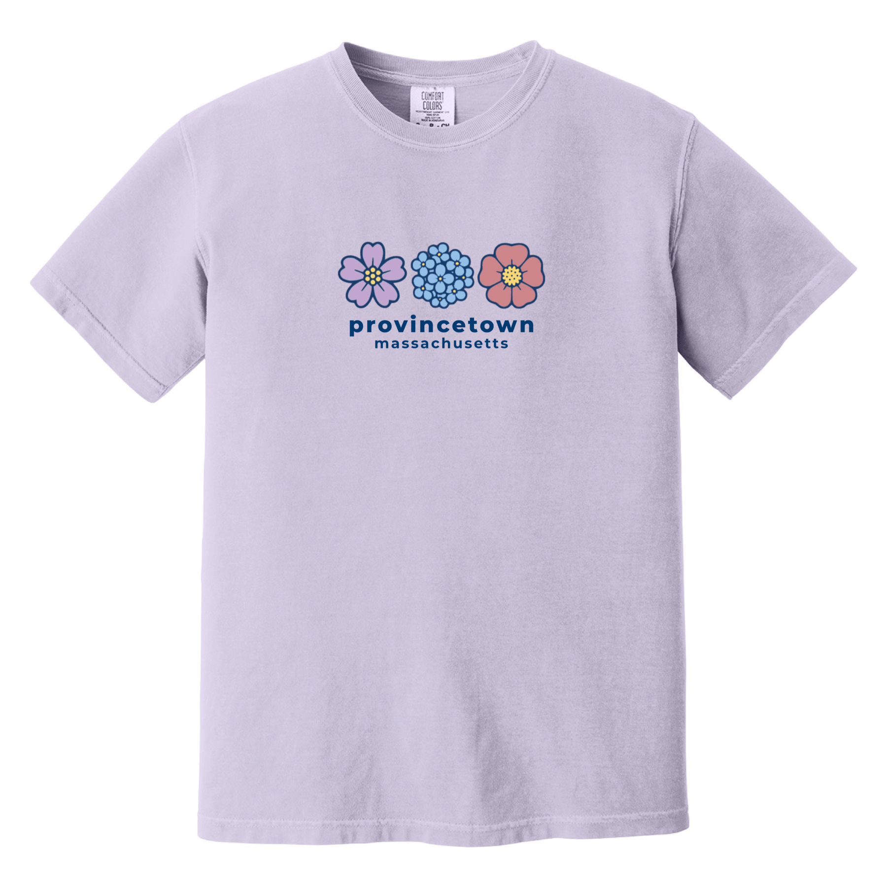 Cape Cod Clothing Company Provincetown Summer Bloom Comfort Colors T-Shirt